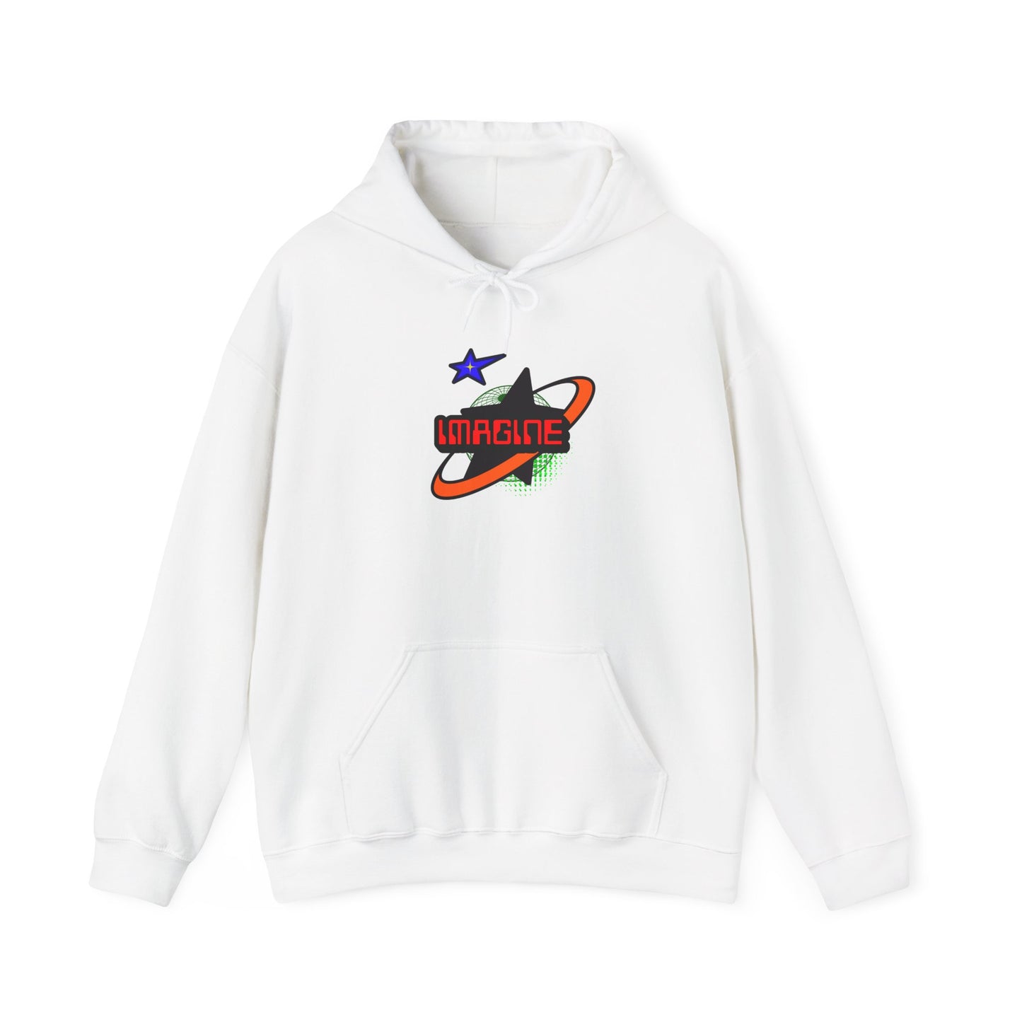 Cosmic 'Imagine' Unisex Hoodie | Trendy Streetwear, Gift for Dreamers, Cozy Layering, Perfect for All Seasons, Inspirational Apparel
