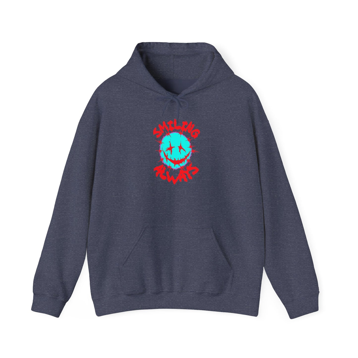 Smiling Always Hooded Sweatshirt - Unisex Soft Blend, Cozy Casual Wear, Perfect Gift for Friends, Everyday Comfort, Trendy Streetwear