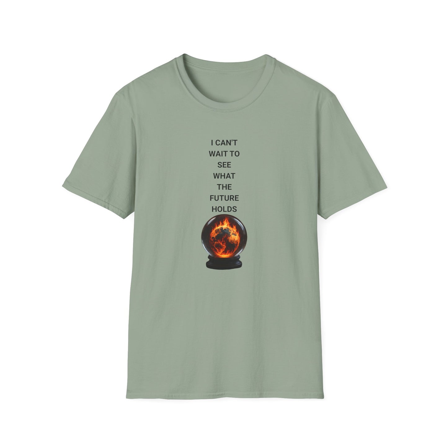 Crystal Ball Future T-Shirt, Psychic Gift, Astrology Apparel, Spiritual Tee, Carnivals & Festivals Occasional Wear