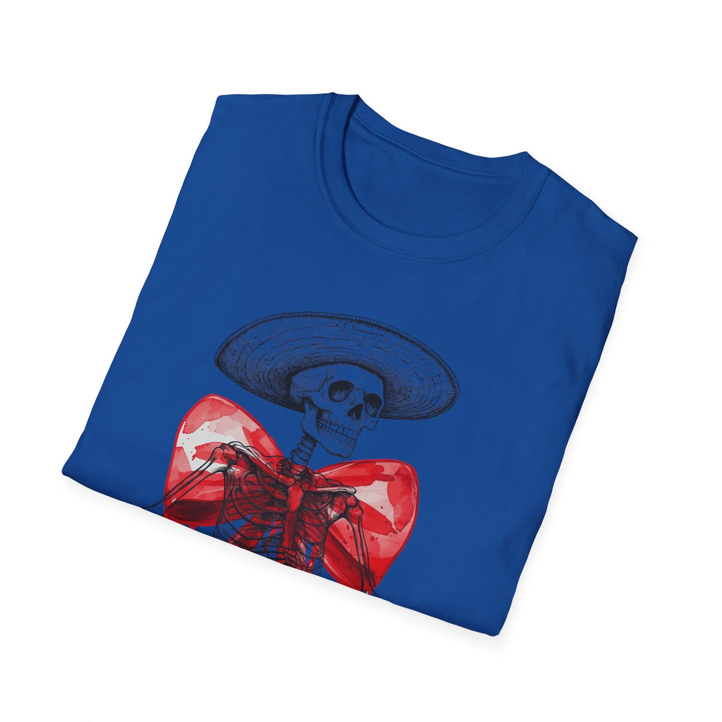 Bloody Skeleton, Unisex soft style T-Shirt