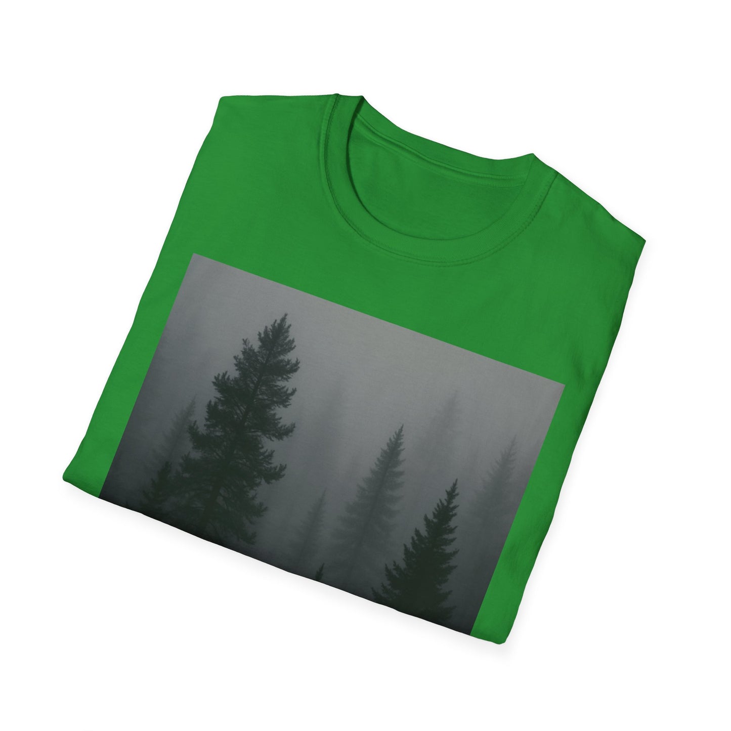 Mystical Forest T-Shirt | Unisex Softstyle Tee for Nature Lovers, Outdoor Adventures, Casual Wear, Gifts for Him & Her