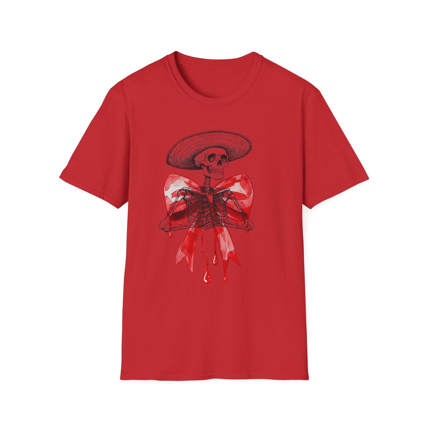 Bloody Skeleton, Unisex soft style T-Shirt