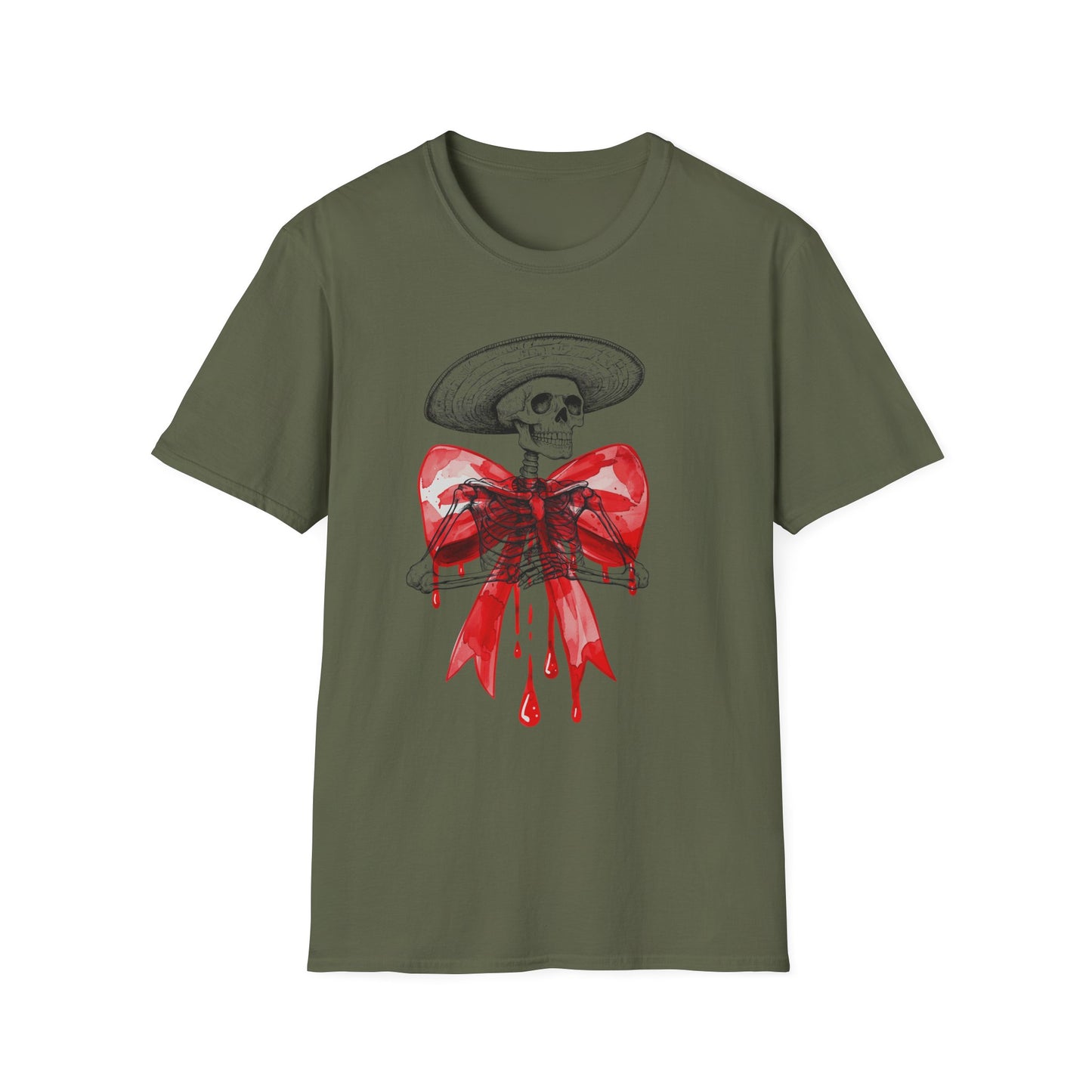 Bloody Skeleton, Unisex soft style T-Shirt