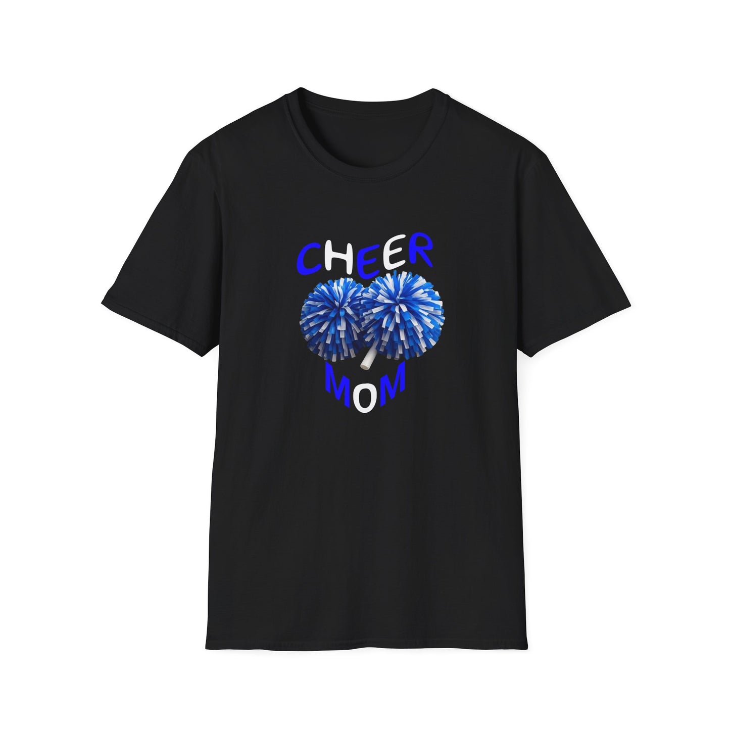 Cheer Mom Unisex Softstyle T-Shirt, Gift for Sports Moms, Cheerleading Apparel, Casual Wear, Supporter T-Shirt