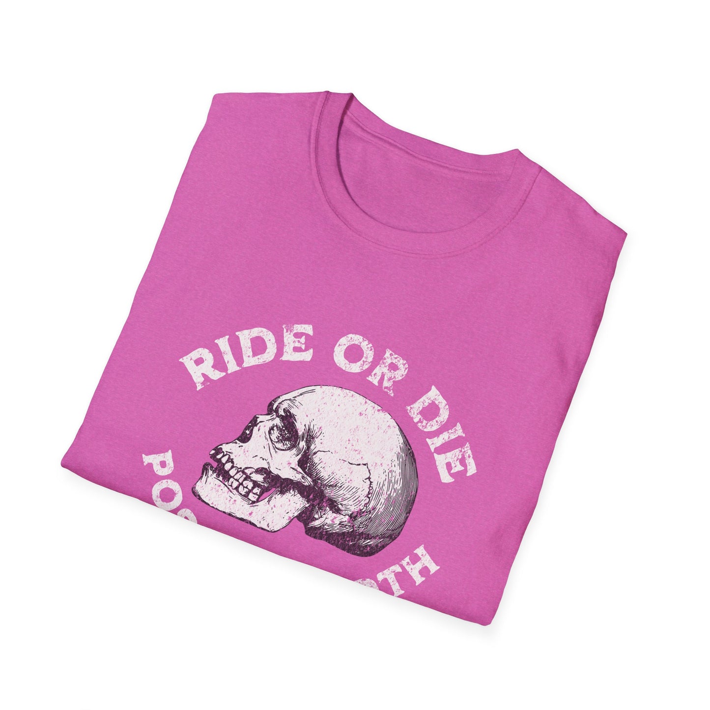Ride or Die Skull T-Shirt, Unisex Graphic Tee, Edgy Streetwear, Alternative Fashion, Perfect for Bikers & Music Lovers