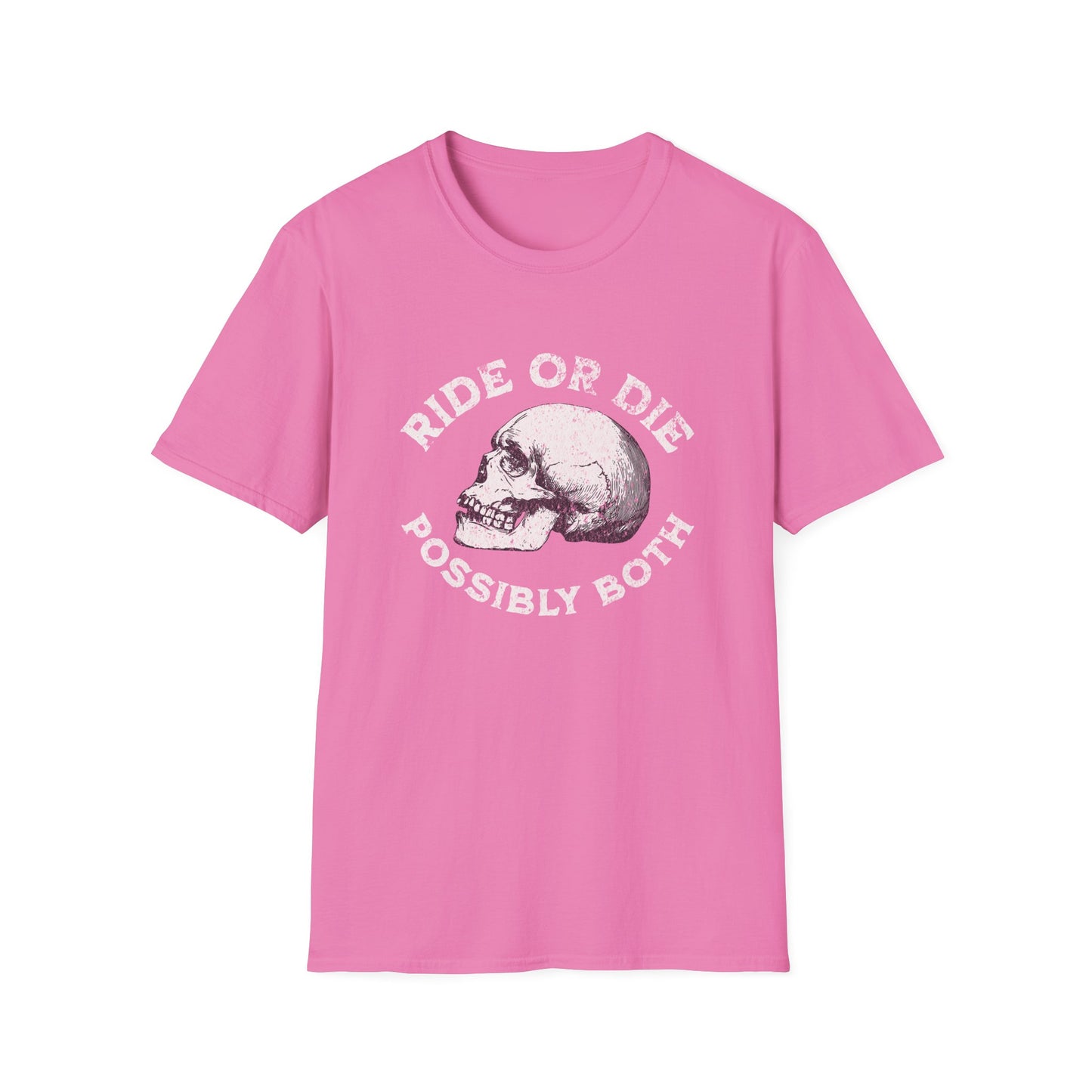 Ride or Die Skull T-Shirt, Unisex Graphic Tee, Edgy Streetwear, Alternative Fashion, Perfect for Bikers & Music Lovers