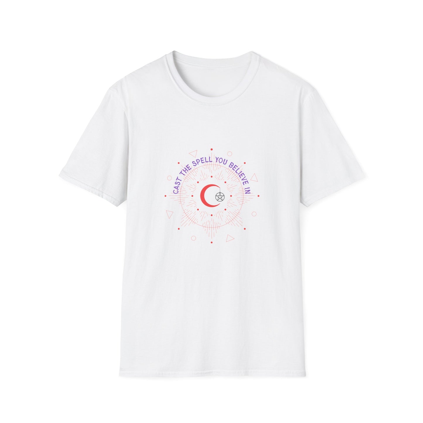 Magical Moon Phase T-Shirt | Unisex Softstyle Tee, Astrology Gift, Spiritual Apparel, Celestial Shirt, Empowering Gift for Her