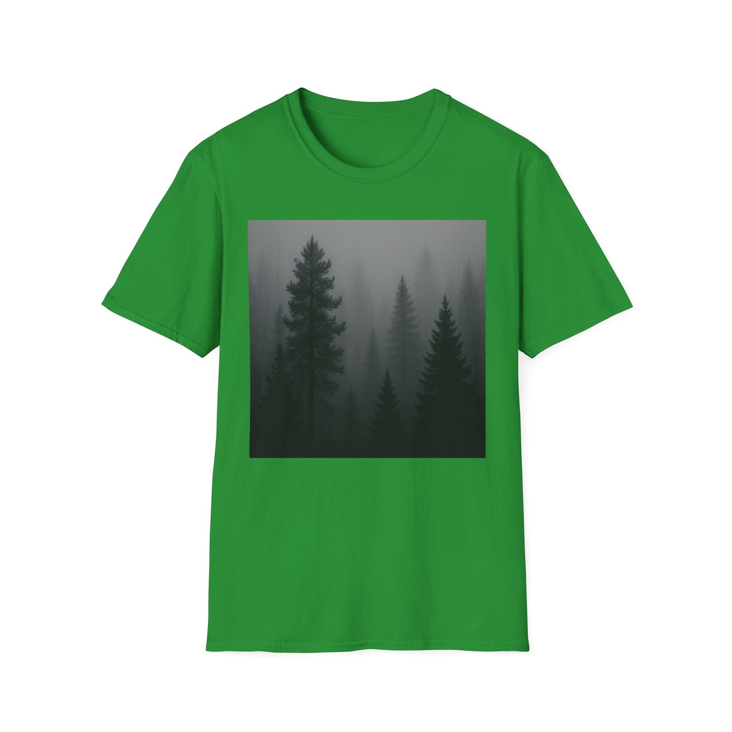 Mystical Forest T-Shirt | Unisex Softstyle Tee for Nature Lovers, Outdoor Adventures, Casual Wear, Gifts for Him & Her