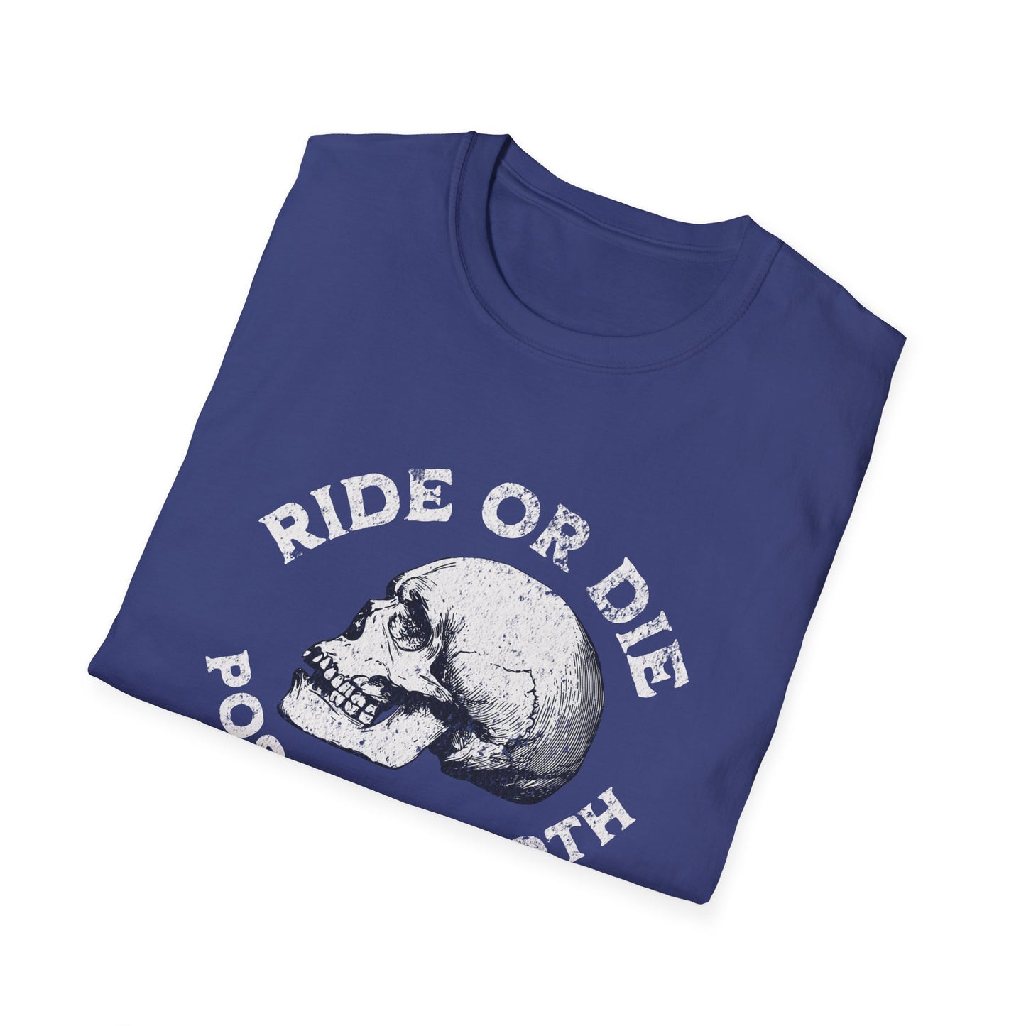 Ride or Die Skull T-Shirt, Unisex Graphic Tee, Edgy Streetwear, Alternative Fashion, Perfect for Bikers & Music Lovers