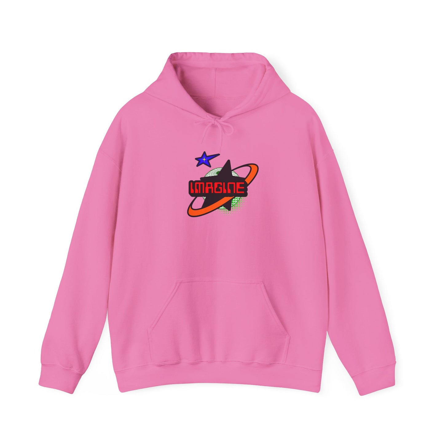 Cosmic 'Imagine' Unisex Hoodie | Trendy Streetwear, Gift for Dreamers, Cozy Layering, Perfect for All Seasons, Inspirational Apparel