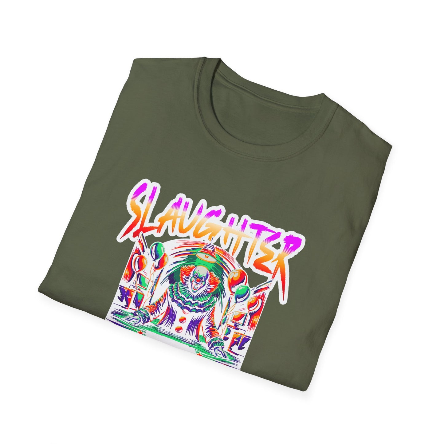 Colorful Graphic Tee - Slaughter Dreams, Unisex T-Shirt for Festivals, Edgy Summer Wear, Unique Gift, Streetwear Fashion