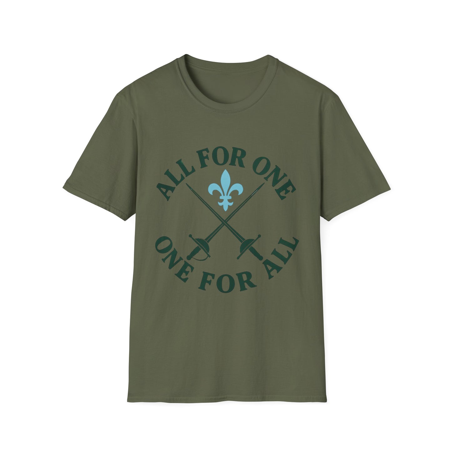 Unisex Graphic Tee - 'All For One, One For All' - Great for Team Events, Gifts, or Casual Wear
