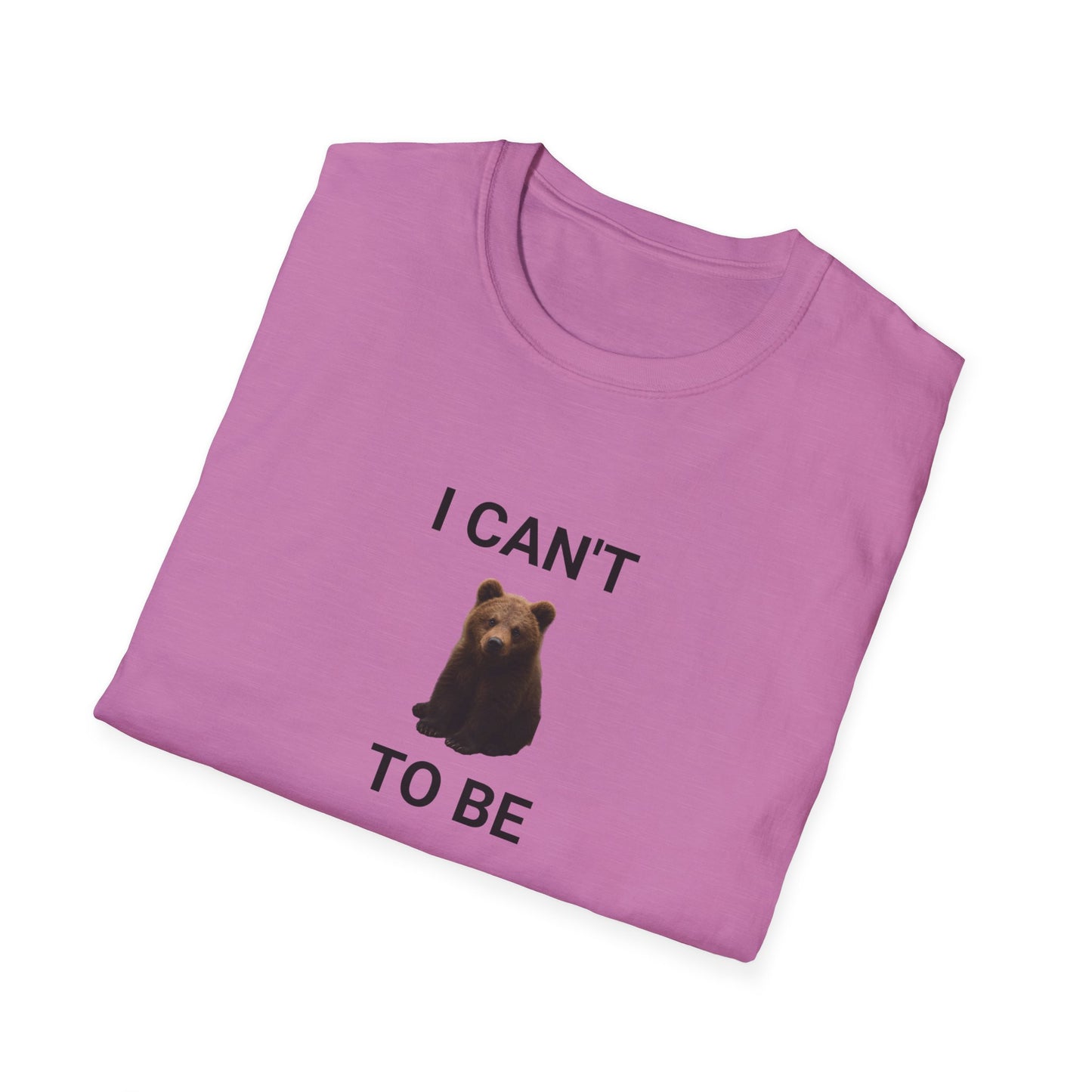 Bear Themed Unisex Softstyle T-Shirt, Gift for Animal Lovers, Cute Graphic Tee, Casual Wear, Birthday or Friendship Gift