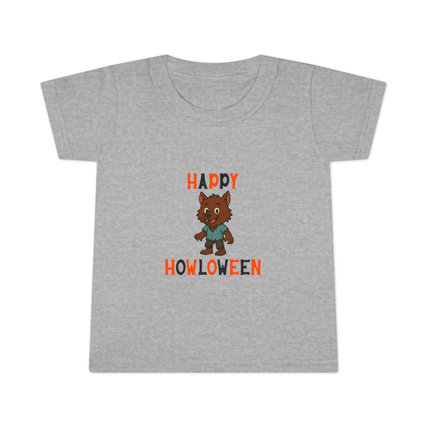 Toddler Halloween T-Shirt, Happy Howloween Kids Tee, Cute Halloween Shirt, Baby Wolf Costume Tee, Toddler Spooky Attire