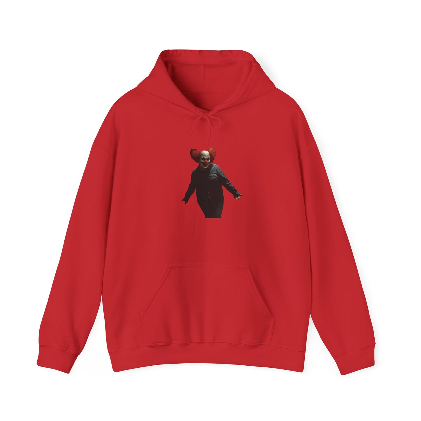 Clown Hooded Sweatshirt, Unisex Horror Hoodie, Cozy Movie-Themed Apparel, Gift for Halloween Lovers, Spooky Costume