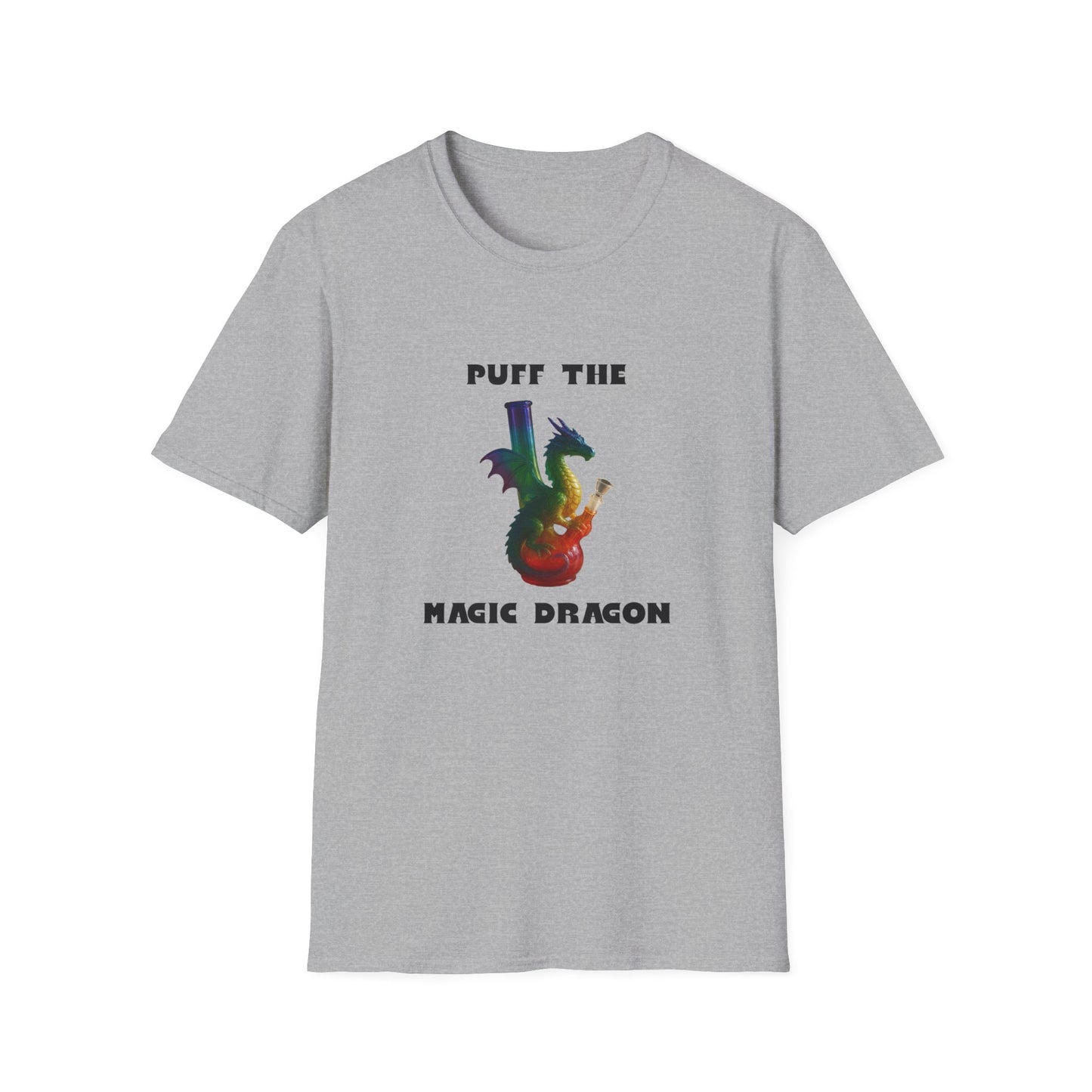 Magic Dragon T-Shirt, Unisex Graphic Tee, Softstyle Shirt, Vintage Music Apparel, Magical Gift, Festival Clothing