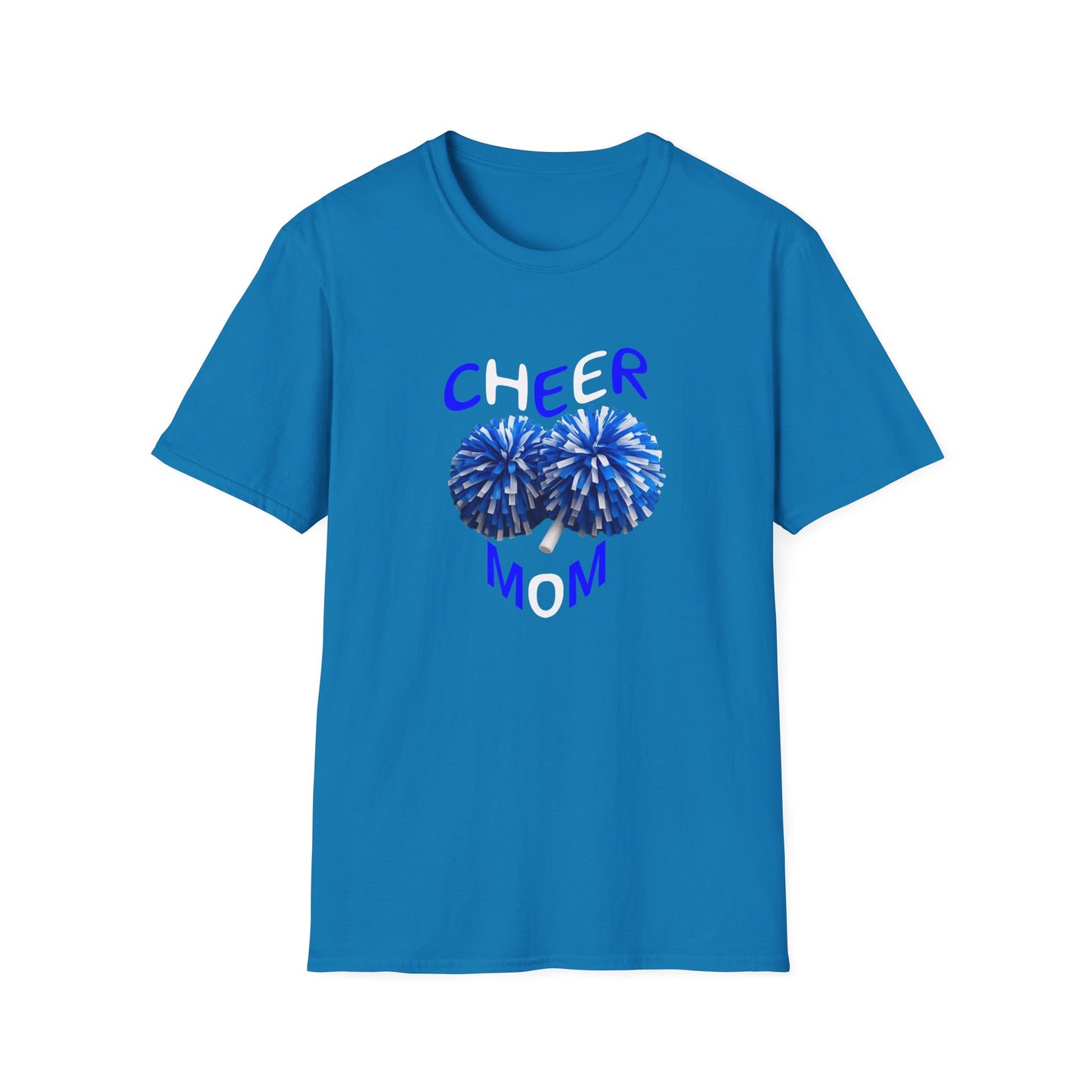 Cheer Mom Unisex Softstyle T-Shirt, Gift for Sports Moms, Cheerleading Apparel, Casual Wear, Supporter T-Shirt