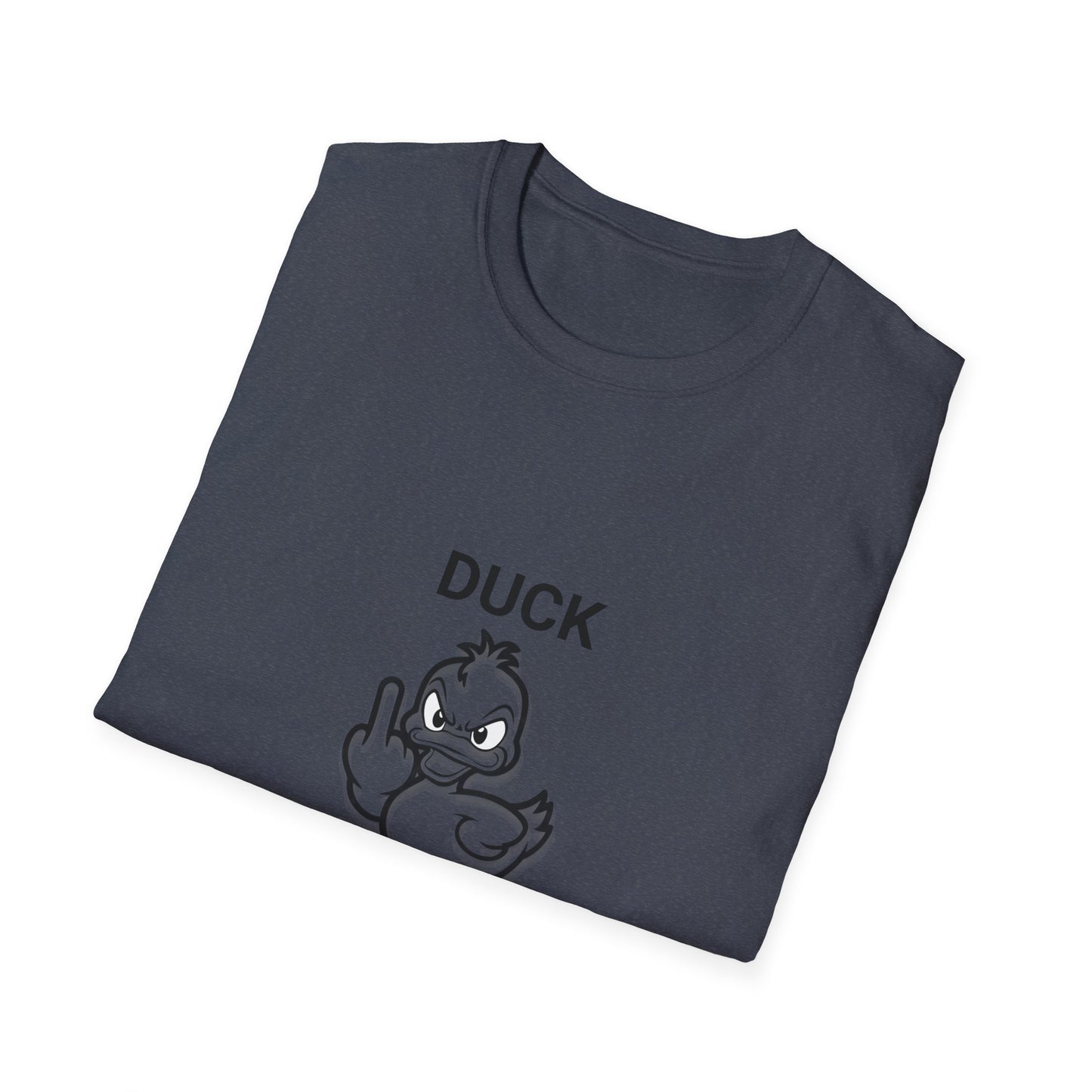 Funny Duck Off Unisex Softstyle T-Shirt, Casual Humor Shirt, Gift for Friends, Quirky Apparel, Birthday or Just Because
