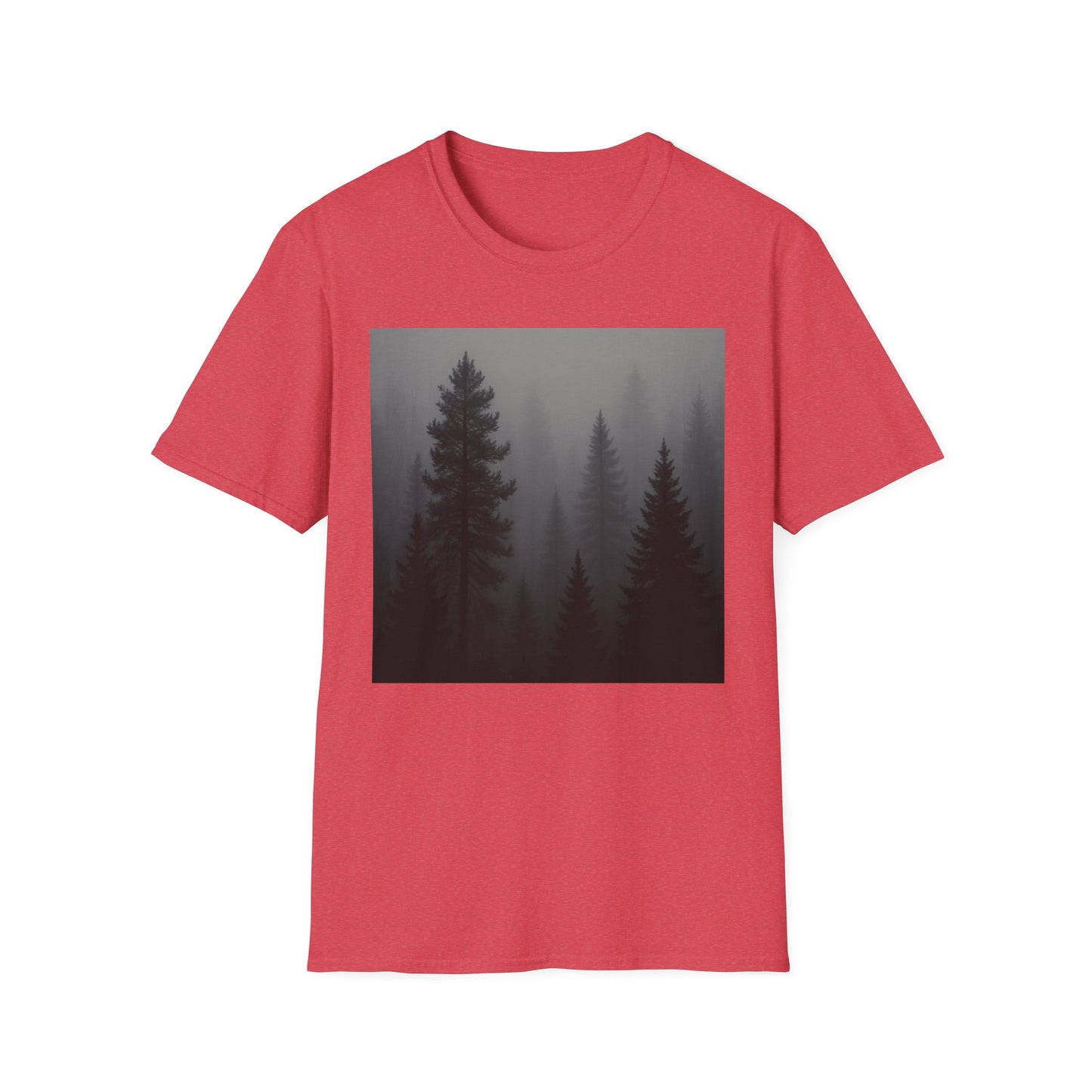 Mystical Forest T-Shirt | Unisex Softstyle Tee for Nature Lovers, Outdoor Adventures, Casual Wear, Gifts for Him & Her