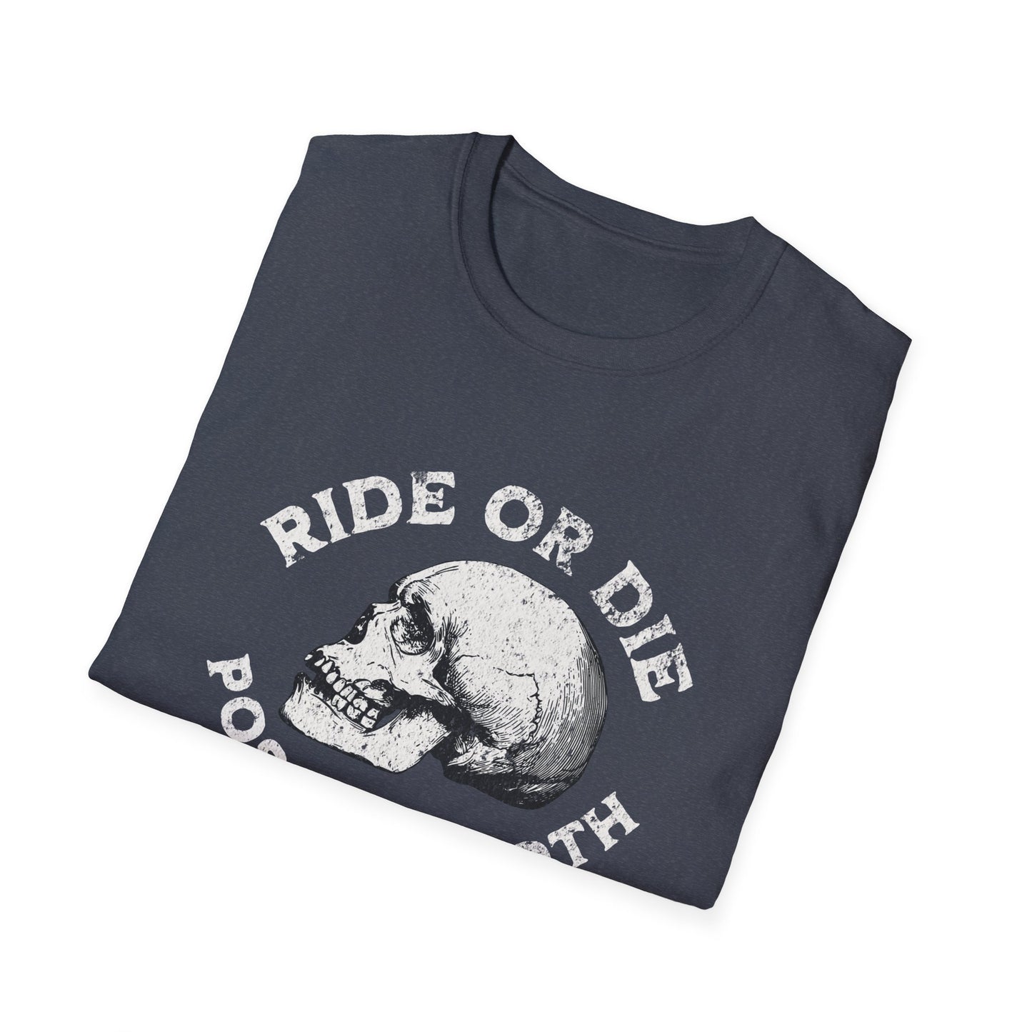 Ride or Die Skull T-Shirt, Unisex Graphic Tee, Edgy Streetwear, Alternative Fashion, Perfect for Bikers & Music Lovers