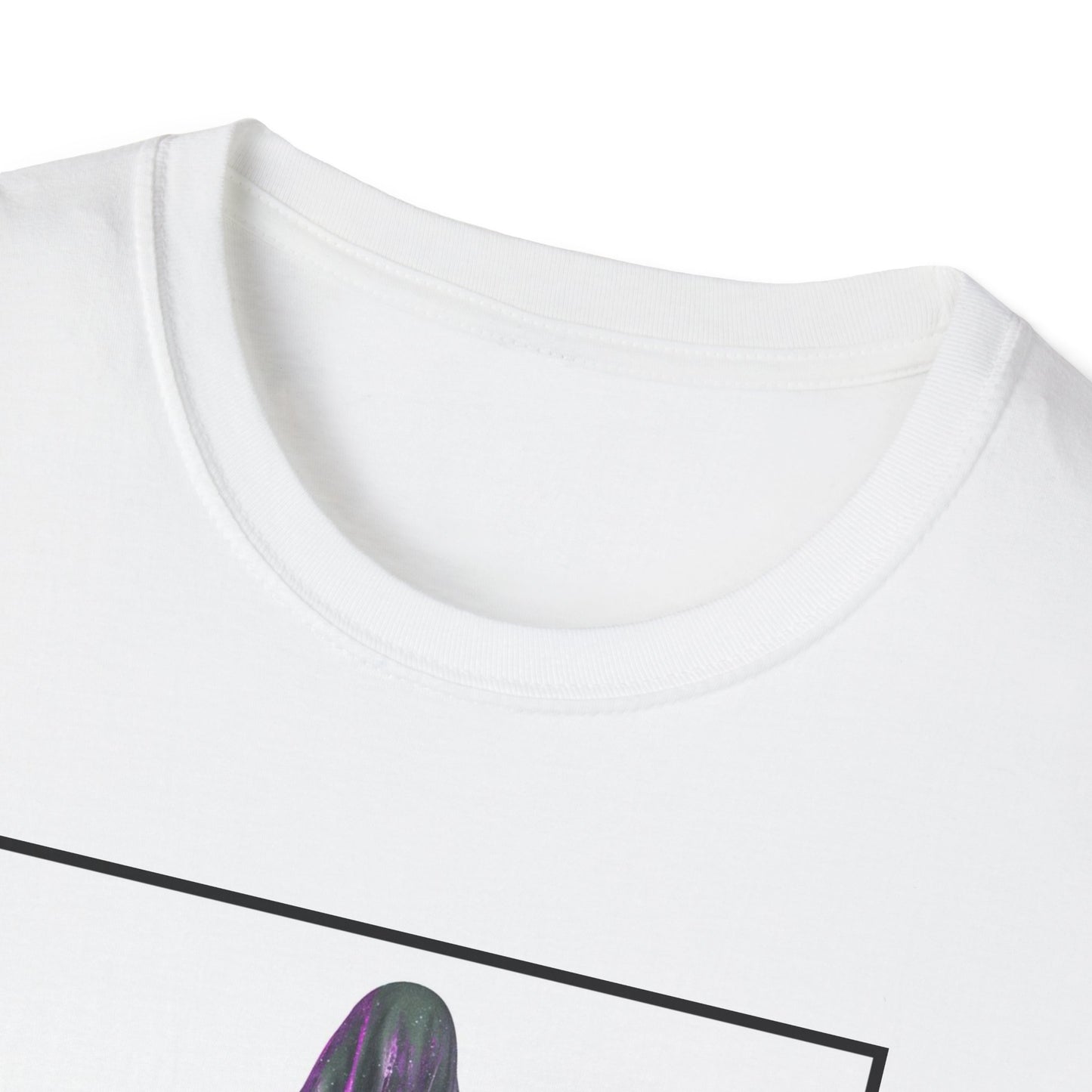 Cosmic Vibe Unisex Softstyle T-Shirt - Celestial Graphic Tee, Space Lover's Gift, Retro Aesthetic Shirt, Festival Wear, Geeky Apparel