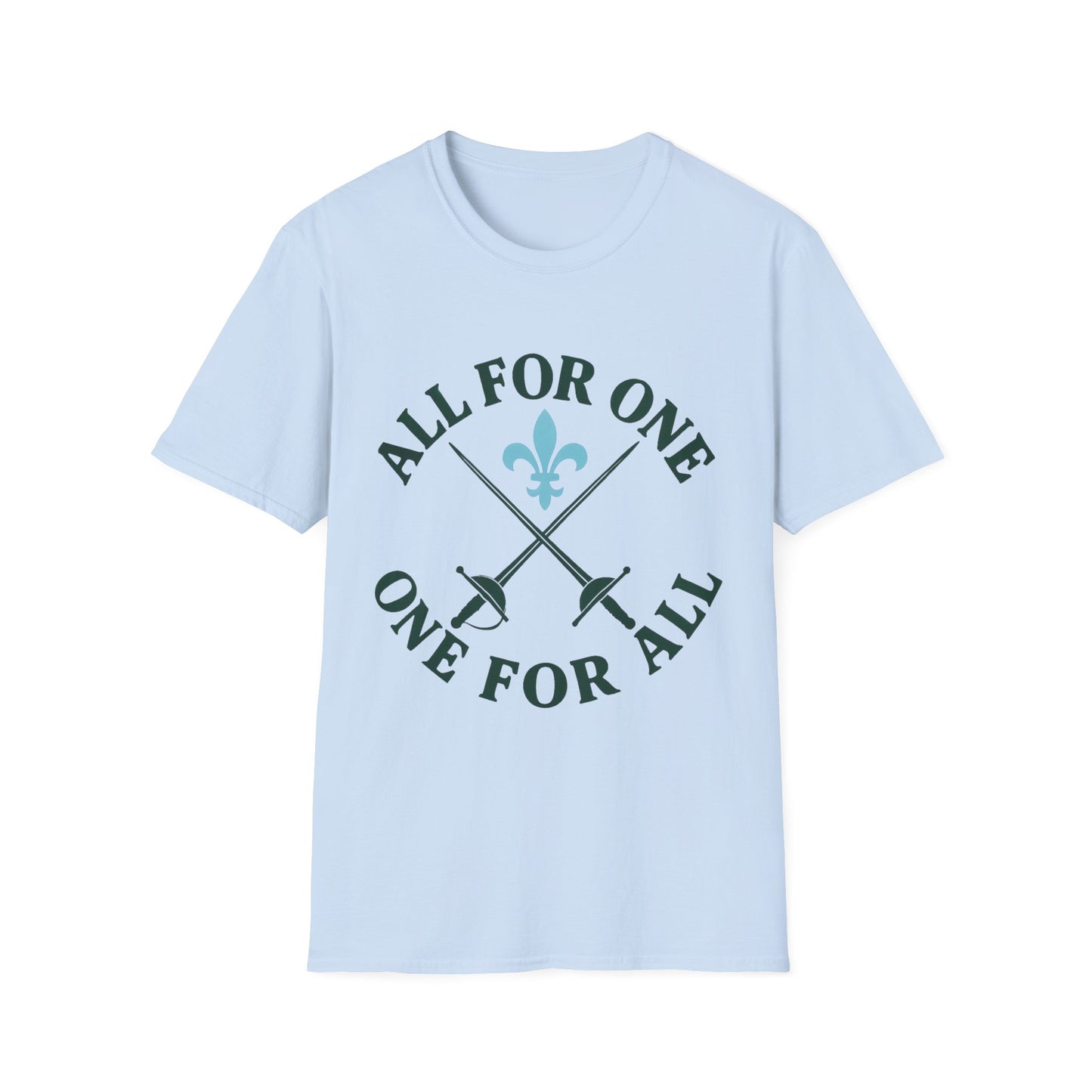 Unisex Graphic Tee - 'All For One, One For All' - Great for Team Events, Gifts, or Casual Wear