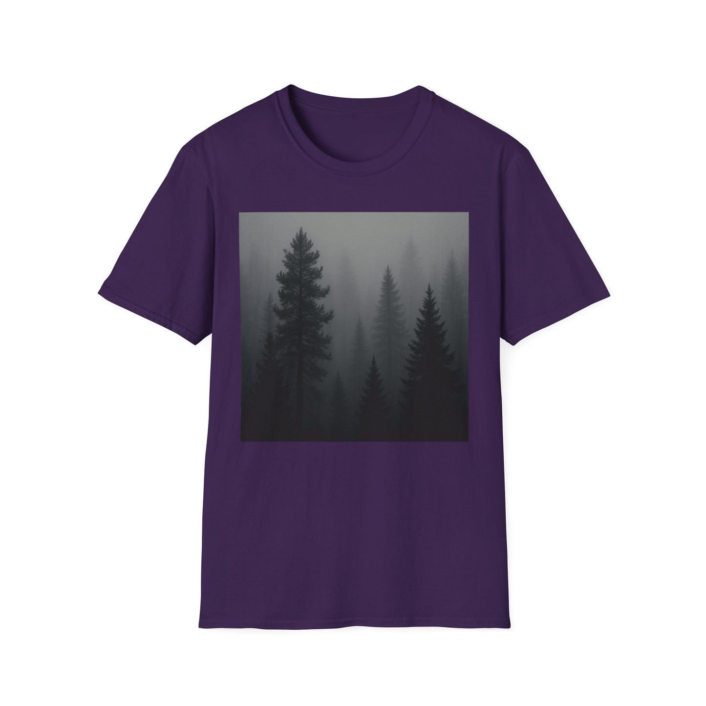 Mystical Forest T-Shirt | Unisex Softstyle Tee for Nature Lovers, Outdoor Adventures, Casual Wear, Gifts for Him & Her