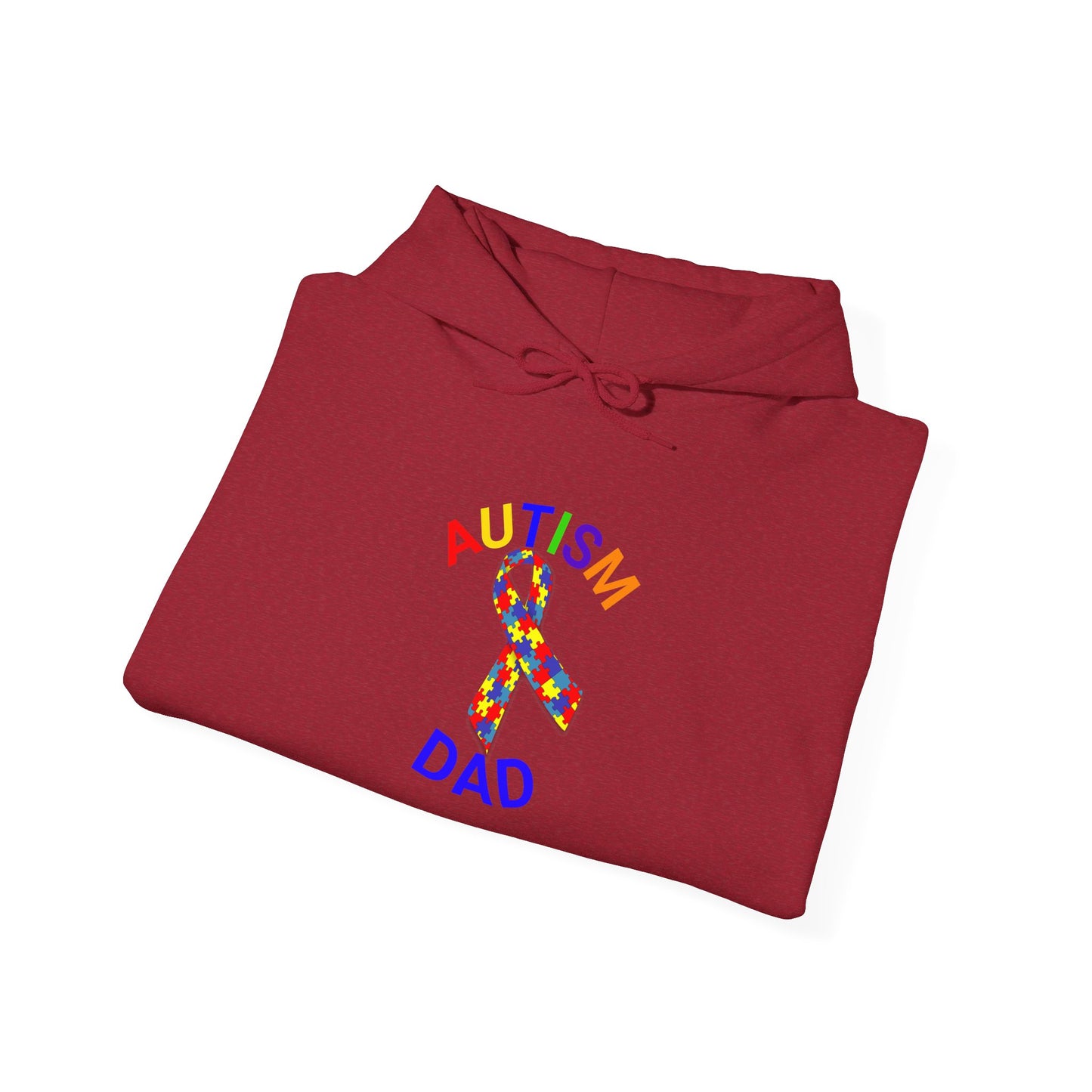 Autism Dad Inspirational Hoodie | Unisex Heavy Blend Sweatshirt for Fathers | Perfect Gift for Dad | Awareness Apparel