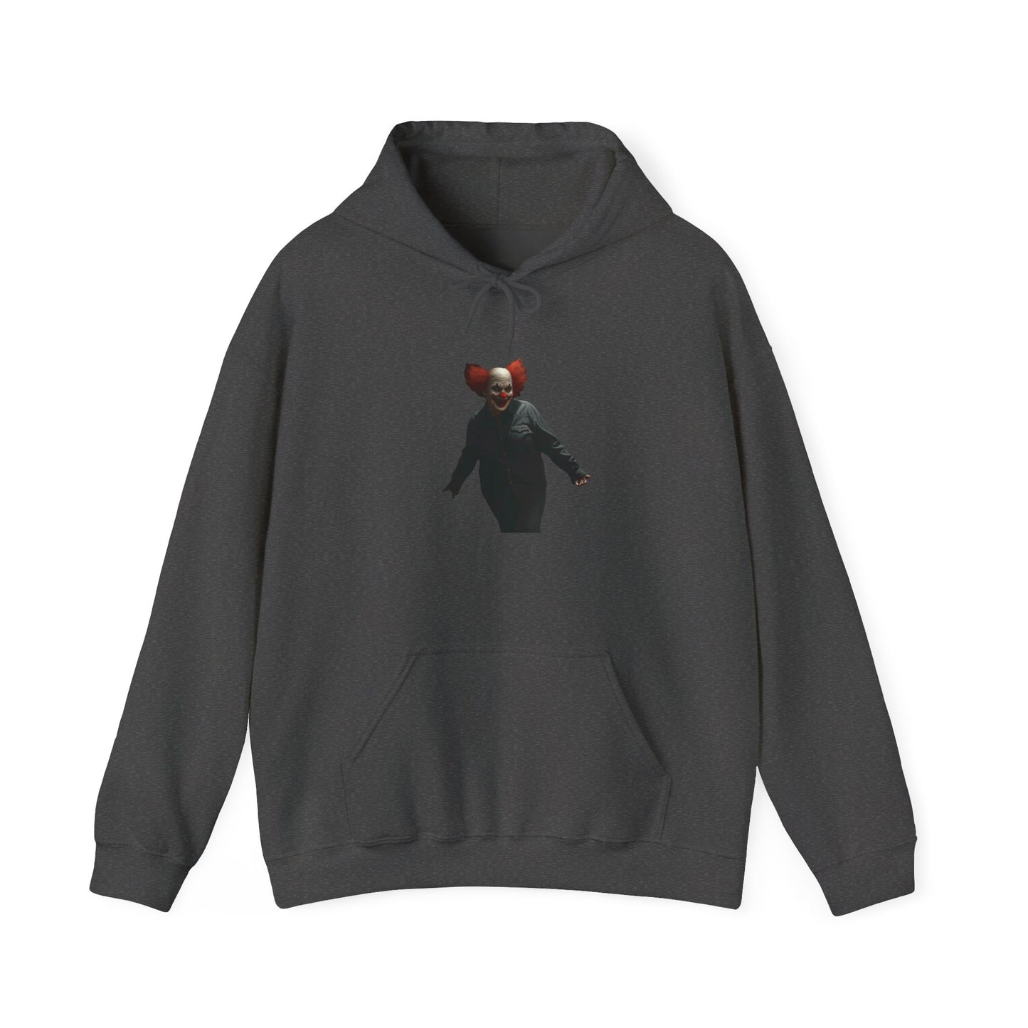 Clown Hooded Sweatshirt, Unisex Horror Hoodie, Cozy Movie-Themed Apparel, Gift for Halloween Lovers, Spooky Costume