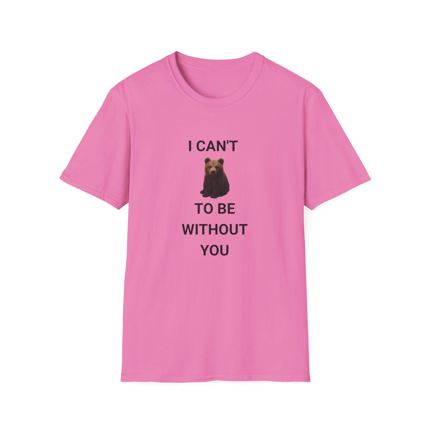 Bear Themed Unisex Softstyle T-Shirt, Gift for Animal Lovers, Cute Graphic Tee, Casual Wear, Birthday or Friendship Gift