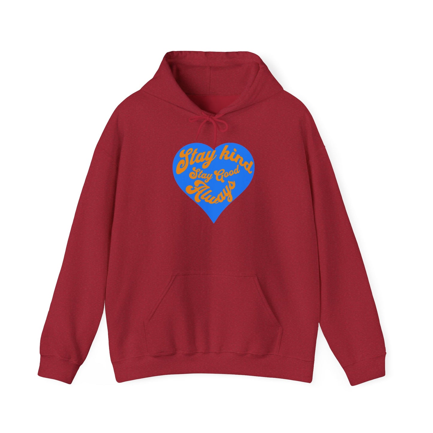 Stay Kind Heart Hoodie - Cozy Unisex Sweatshirt, Ideal for Gifts, Casual Wear, Everyday Comfort, Fall Fashion, Motivation