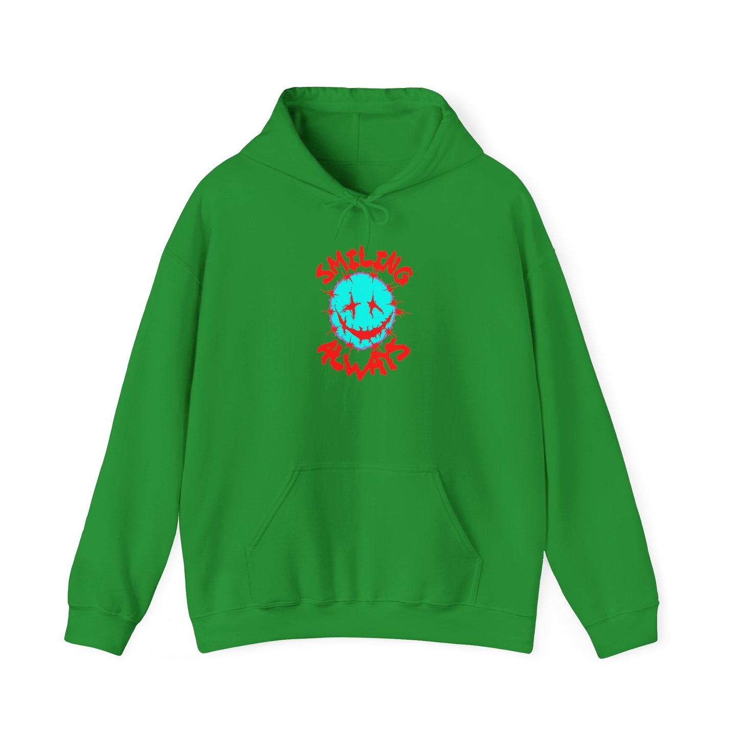 Smiling Always Hooded Sweatshirt - Unisex Soft Blend, Cozy Casual Wear, Perfect Gift for Friends, Everyday Comfort, Trendy Streetwear