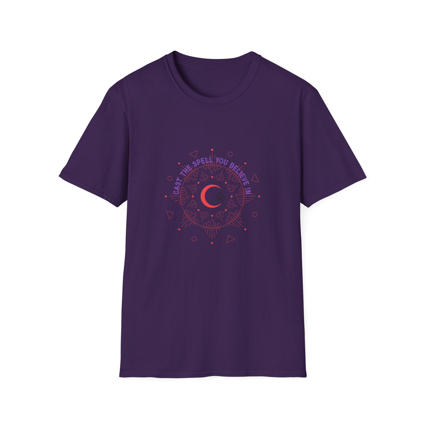 Magical Moon Phase T-Shirt | Unisex Softstyle Tee, Astrology Gift, Spiritual Apparel, Celestial Shirt, Empowering Gift for Her