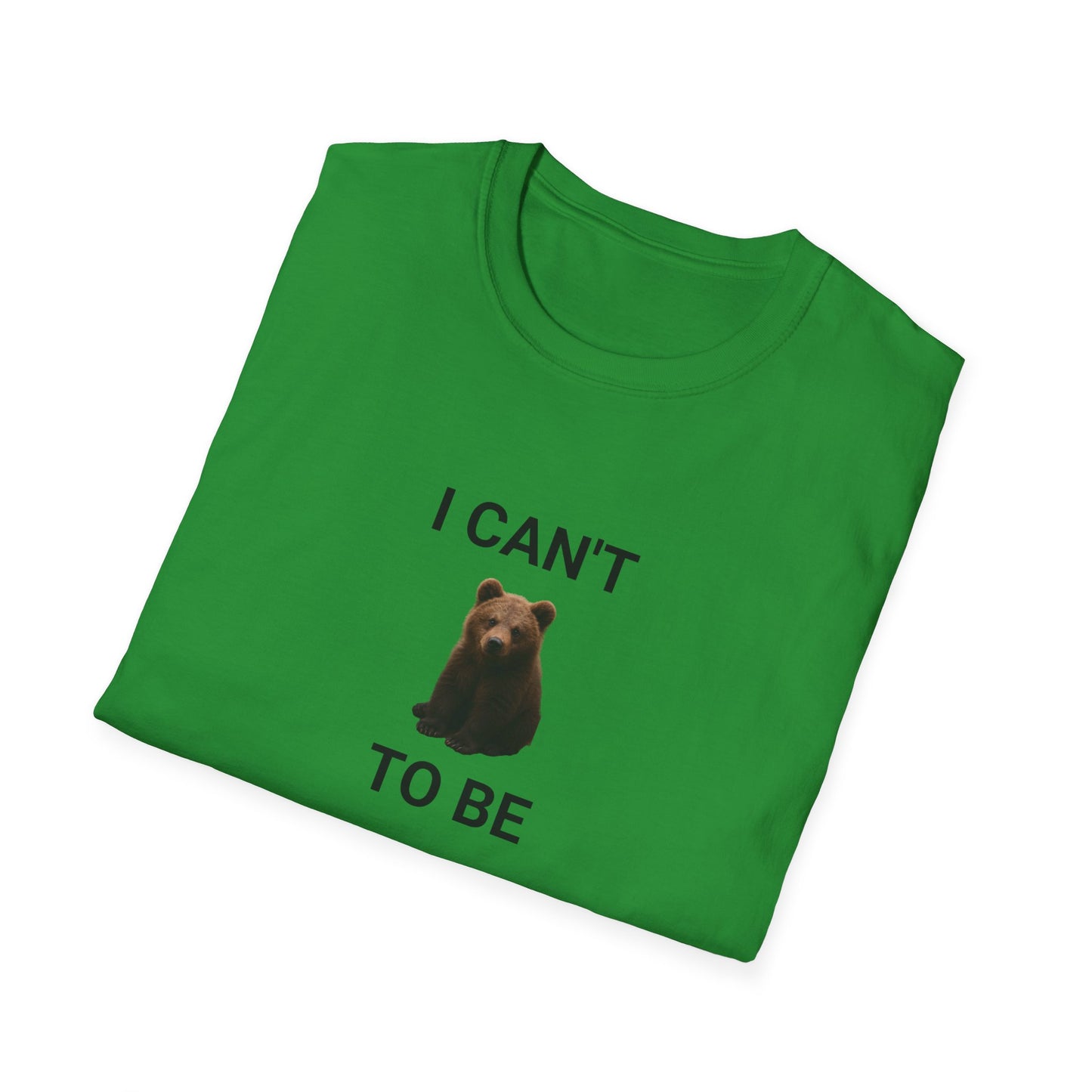 Bear Themed Unisex Softstyle T-Shirt, Gift for Animal Lovers, Cute Graphic Tee, Casual Wear, Birthday or Friendship Gift