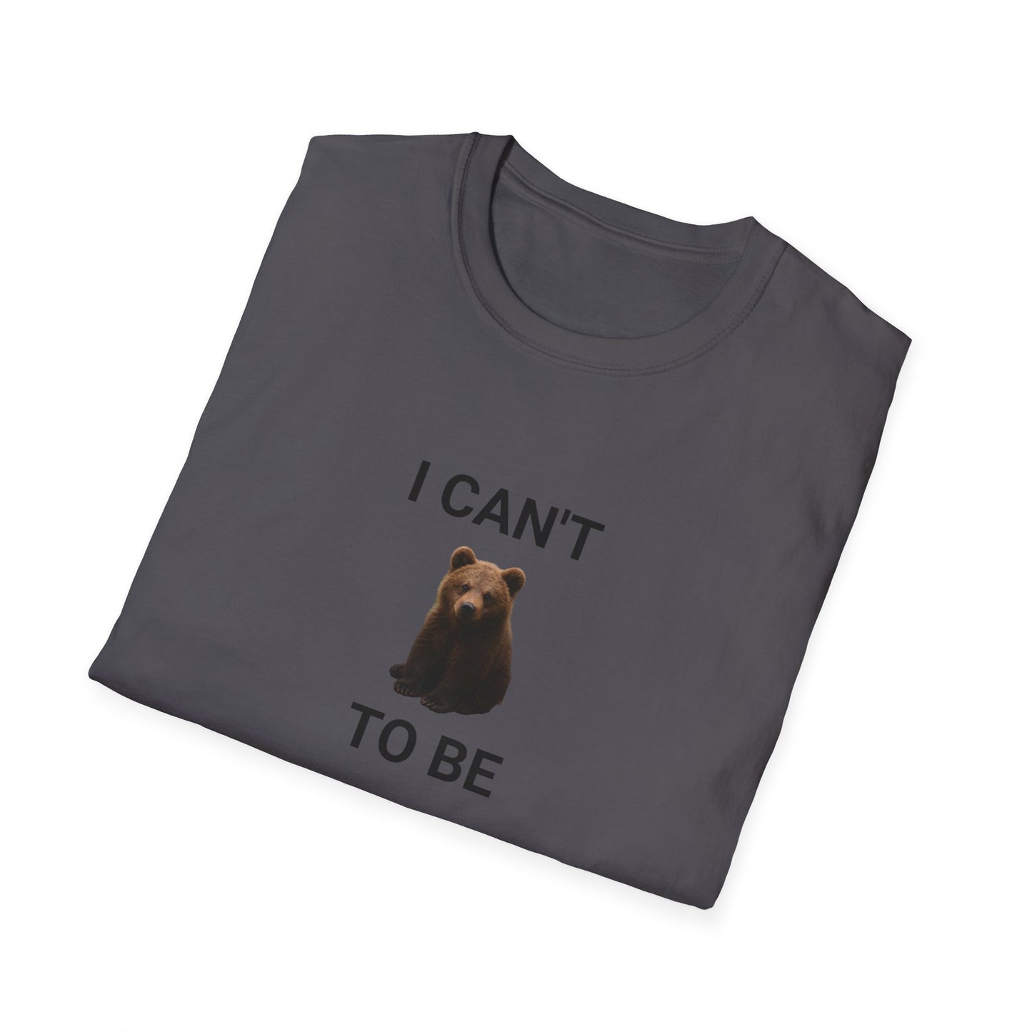 Bear Themed Unisex Softstyle T-Shirt, Gift for Animal Lovers, Cute Graphic Tee, Casual Wear, Birthday or Friendship Gift