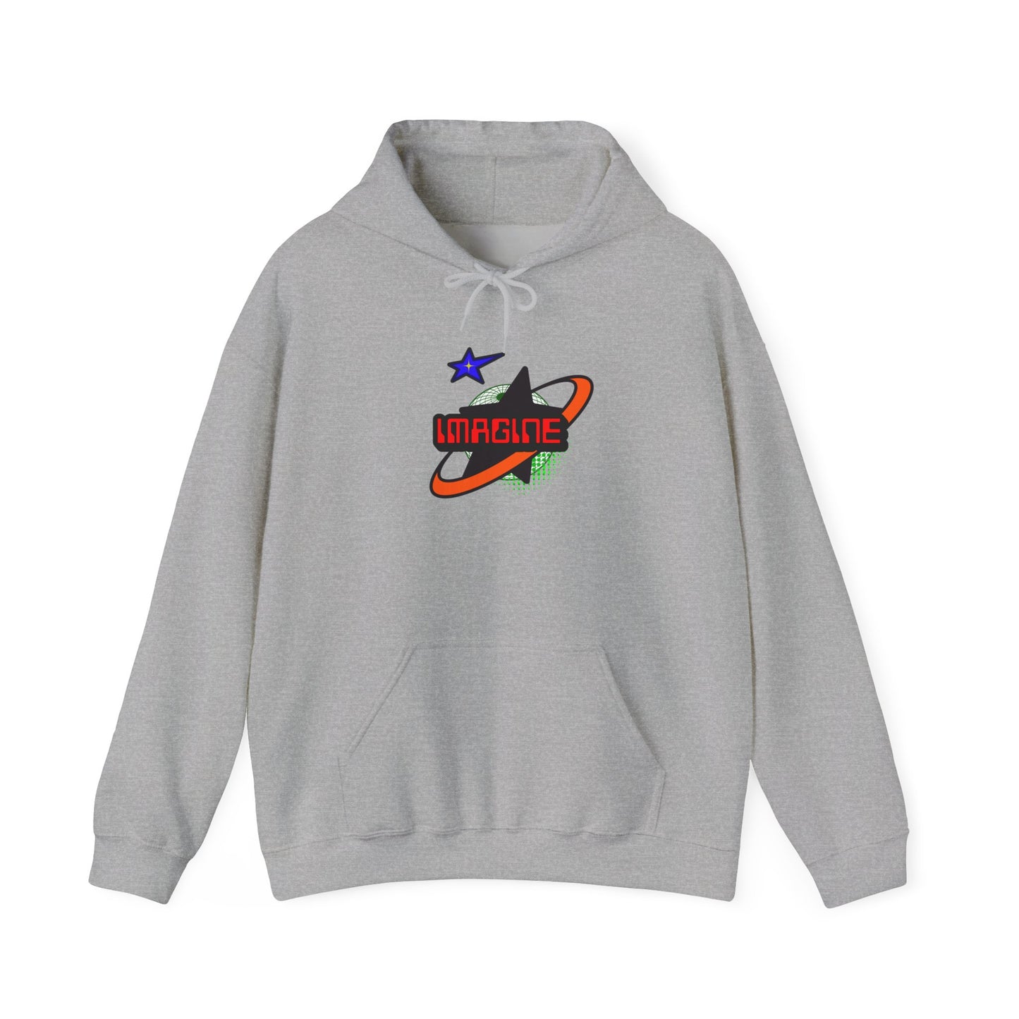 Cosmic 'Imagine' Unisex Hoodie | Trendy Streetwear, Gift for Dreamers, Cozy Layering, Perfect for All Seasons, Inspirational Apparel