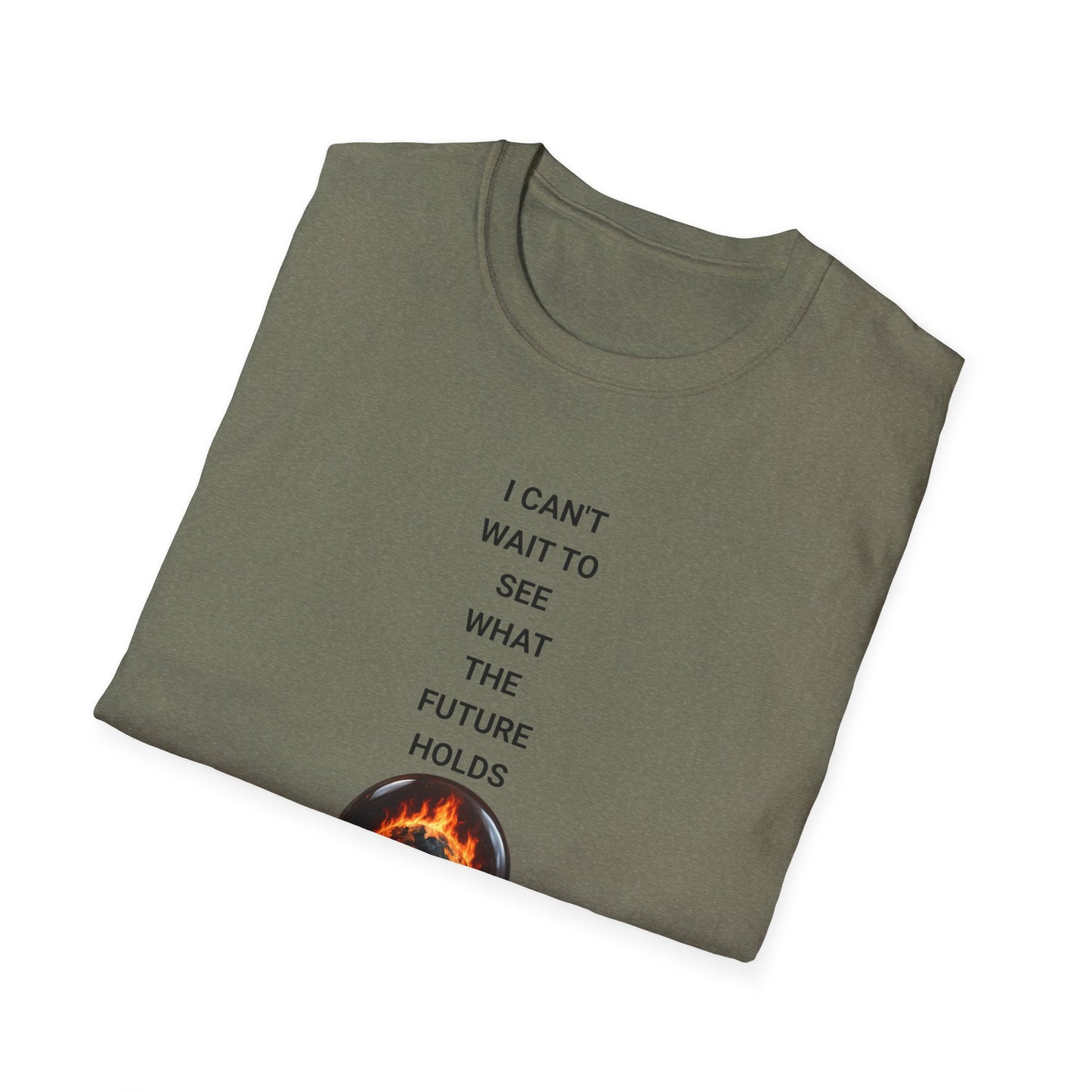 Crystal Ball Future T-Shirt, Psychic Gift, Astrology Apparel, Spiritual Tee, Carnivals & Festivals Occasional Wear