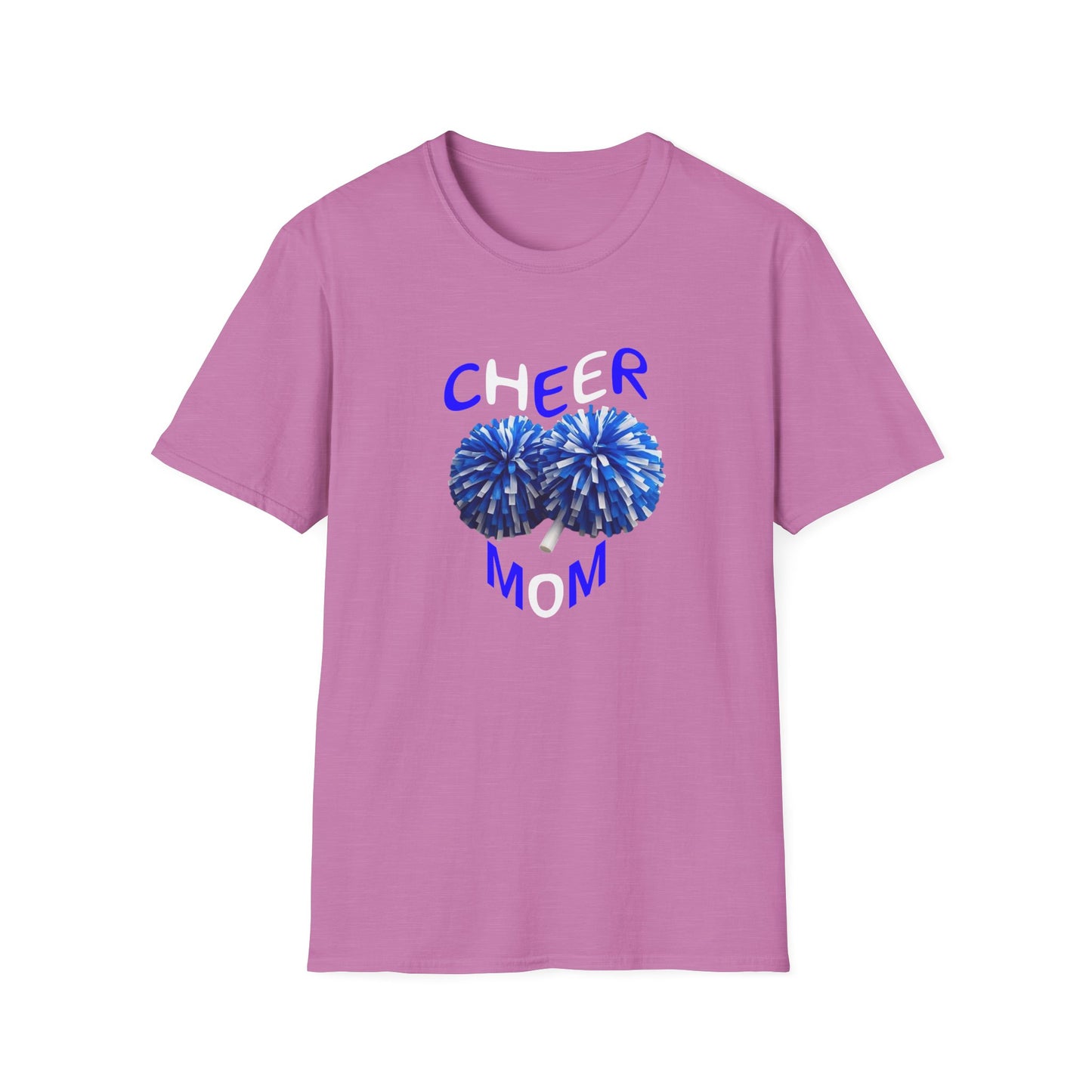 Cheer Mom Unisex Softstyle T-Shirt, Gift for Sports Moms, Cheerleading Apparel, Casual Wear, Supporter T-Shirt