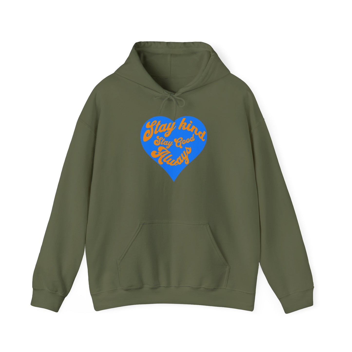Stay Kind Heart Hoodie - Cozy Unisex Sweatshirt, Ideal for Gifts, Casual Wear, Everyday Comfort, Fall Fashion, Motivation