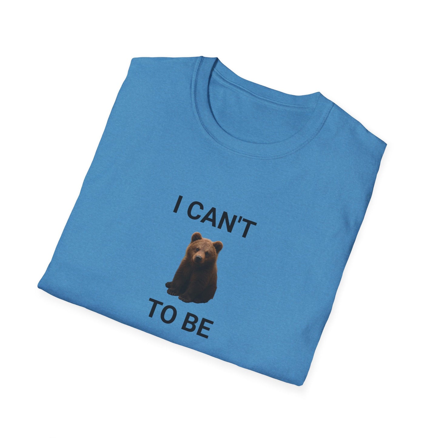 Bear Themed Unisex Softstyle T-Shirt, Gift for Animal Lovers, Cute Graphic Tee, Casual Wear, Birthday or Friendship Gift