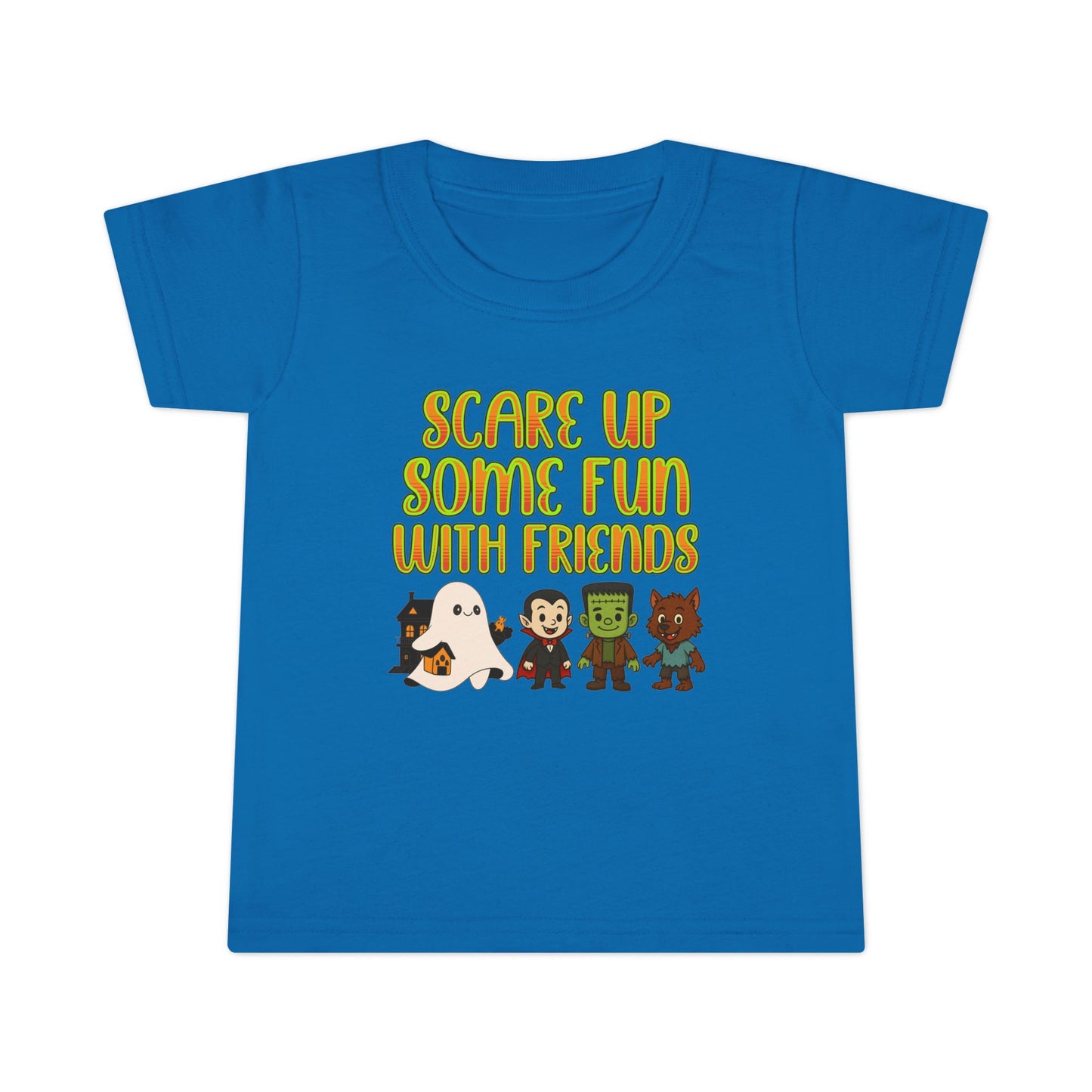 Toddler Halloween T-shirt, Fun Ghost & Monster Design, Kids Costume Shirt, Perfect for Halloween Parties, Spooky Playdates