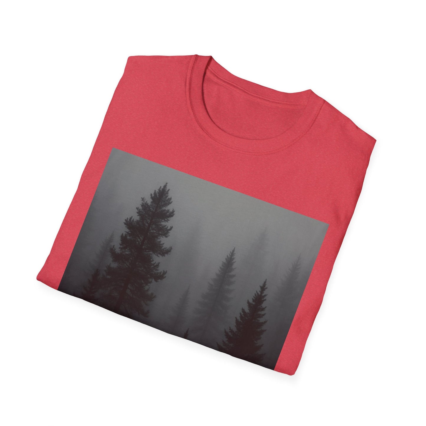 Mystical Forest T-Shirt | Unisex Softstyle Tee for Nature Lovers, Outdoor Adventures, Casual Wear, Gifts for Him & Her