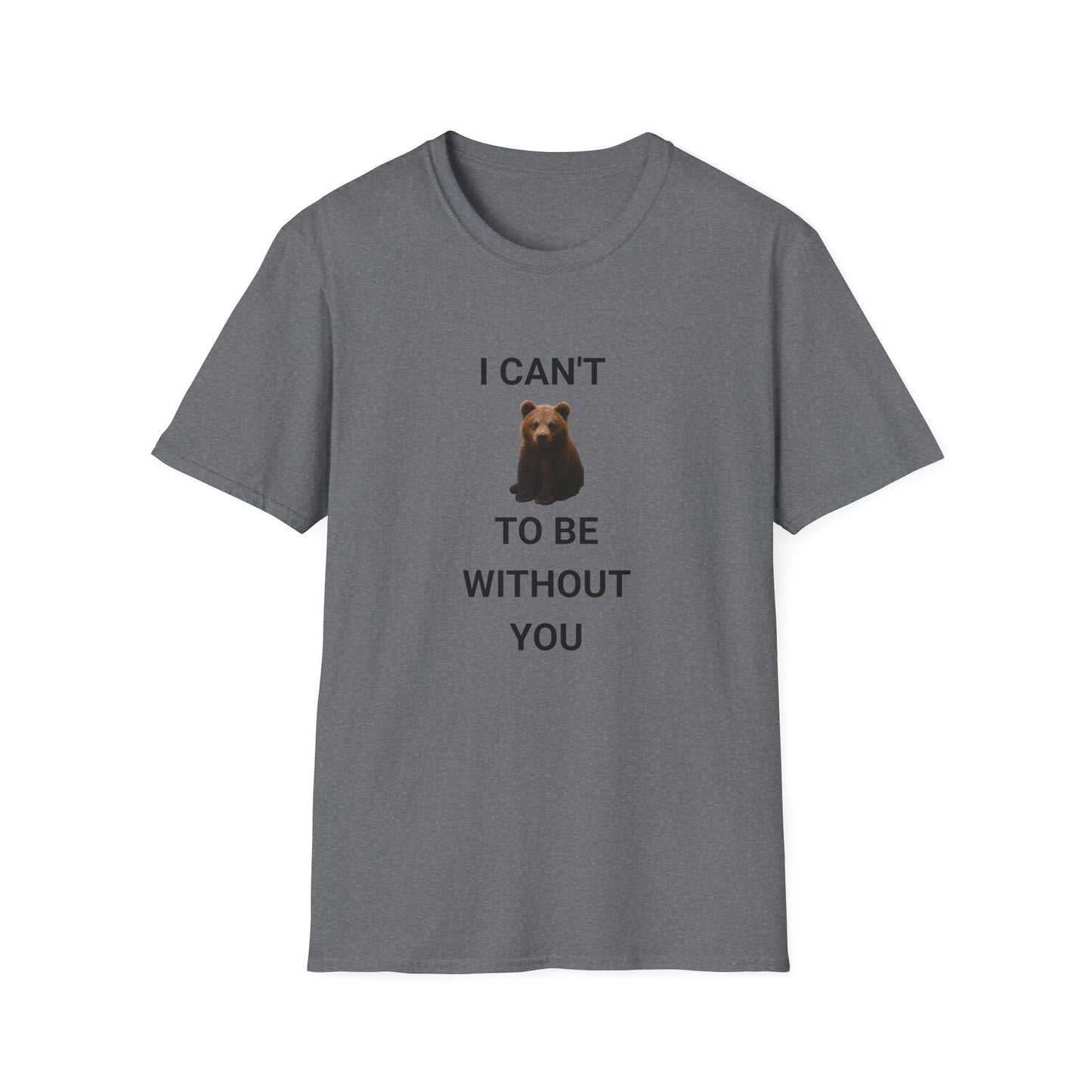 Bear Themed Unisex Softstyle T-Shirt, Gift for Animal Lovers, Cute Graphic Tee, Casual Wear, Birthday or Friendship Gift