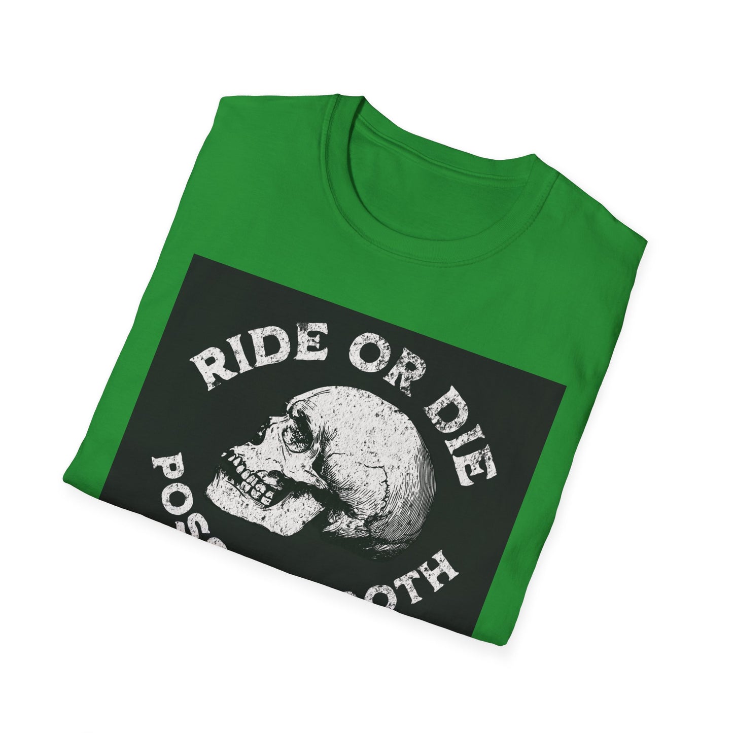 Ride or Die Skull T-Shirt | Edgy Graphic Tee, Unisex Casual Wear, Perfect Gift for Bikers, Halloween Top, Streetwear Style