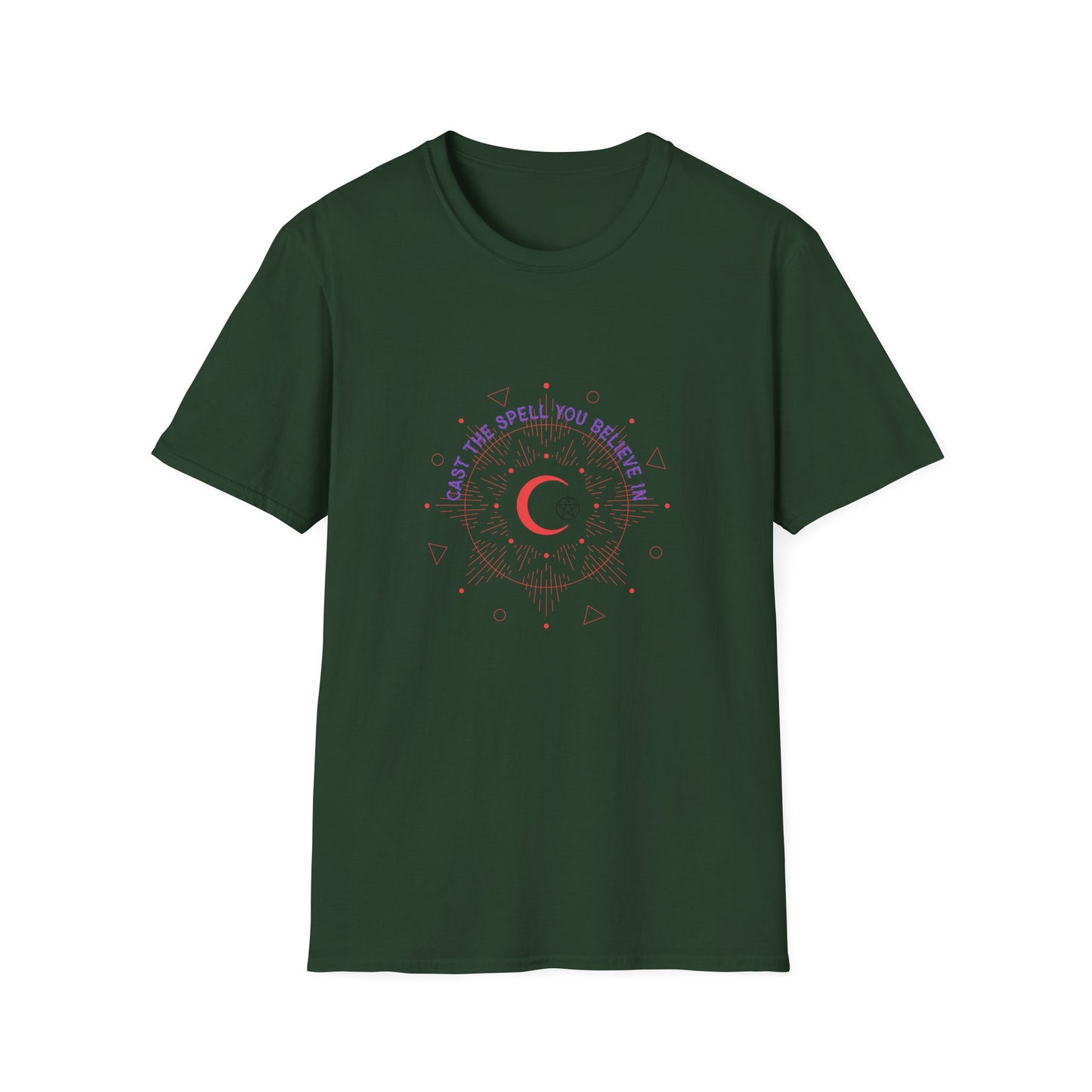 Magical Moon Phase T-Shirt | Unisex Softstyle Tee, Astrology Gift, Spiritual Apparel, Celestial Shirt, Empowering Gift for Her