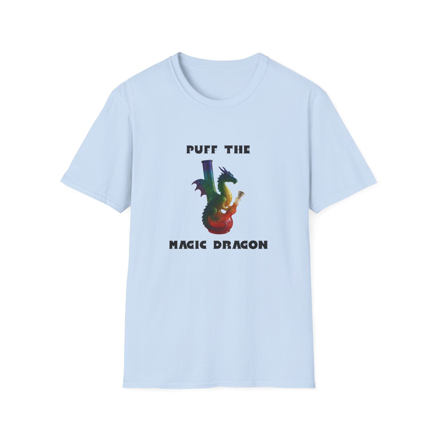 Magic Dragon T-Shirt, Unisex Graphic Tee, Softstyle Shirt, Vintage Music Apparel, Magical Gift, Festival Clothing