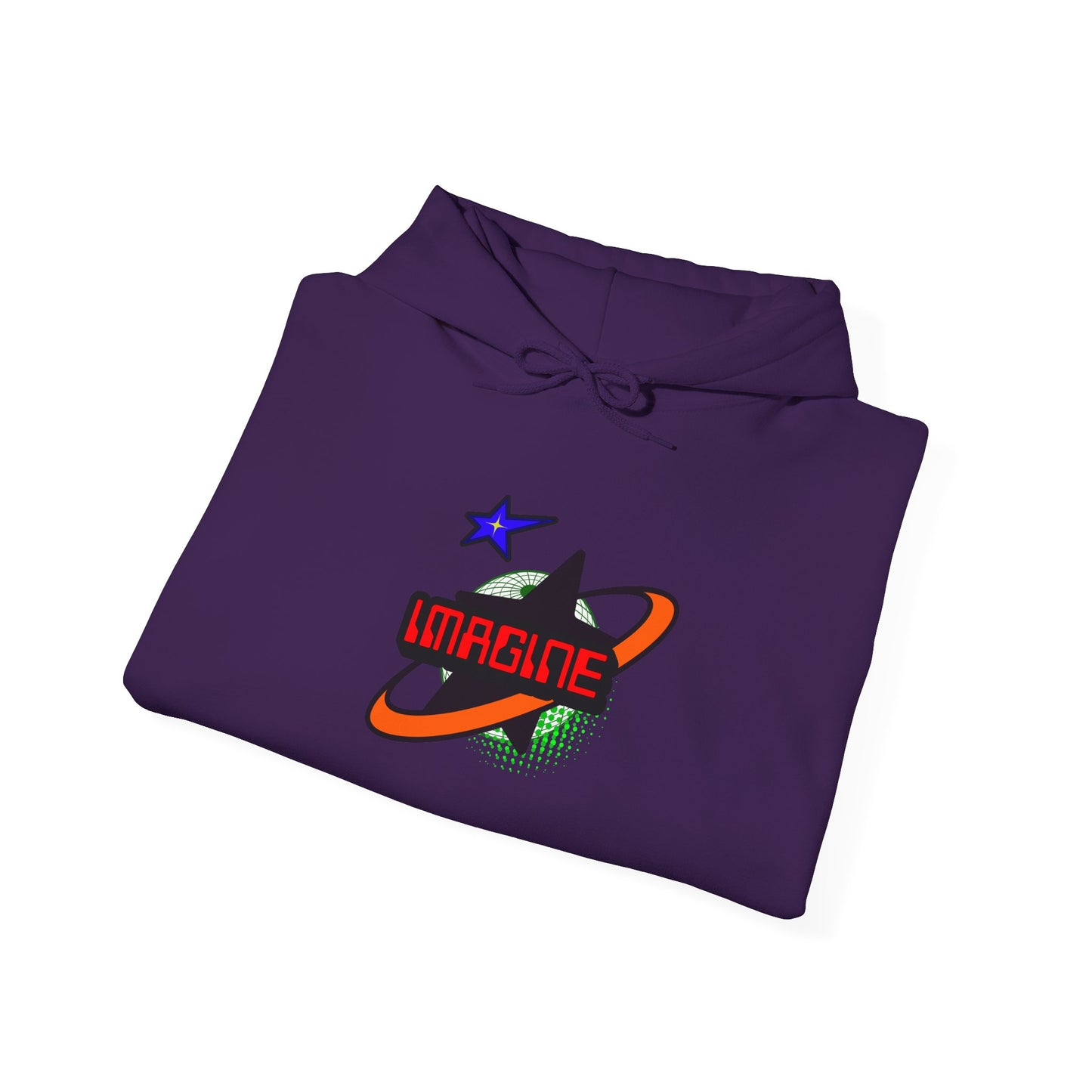 Cosmic 'Imagine' Unisex Hoodie | Trendy Streetwear, Gift for Dreamers, Cozy Layering, Perfect for All Seasons, Inspirational Apparel