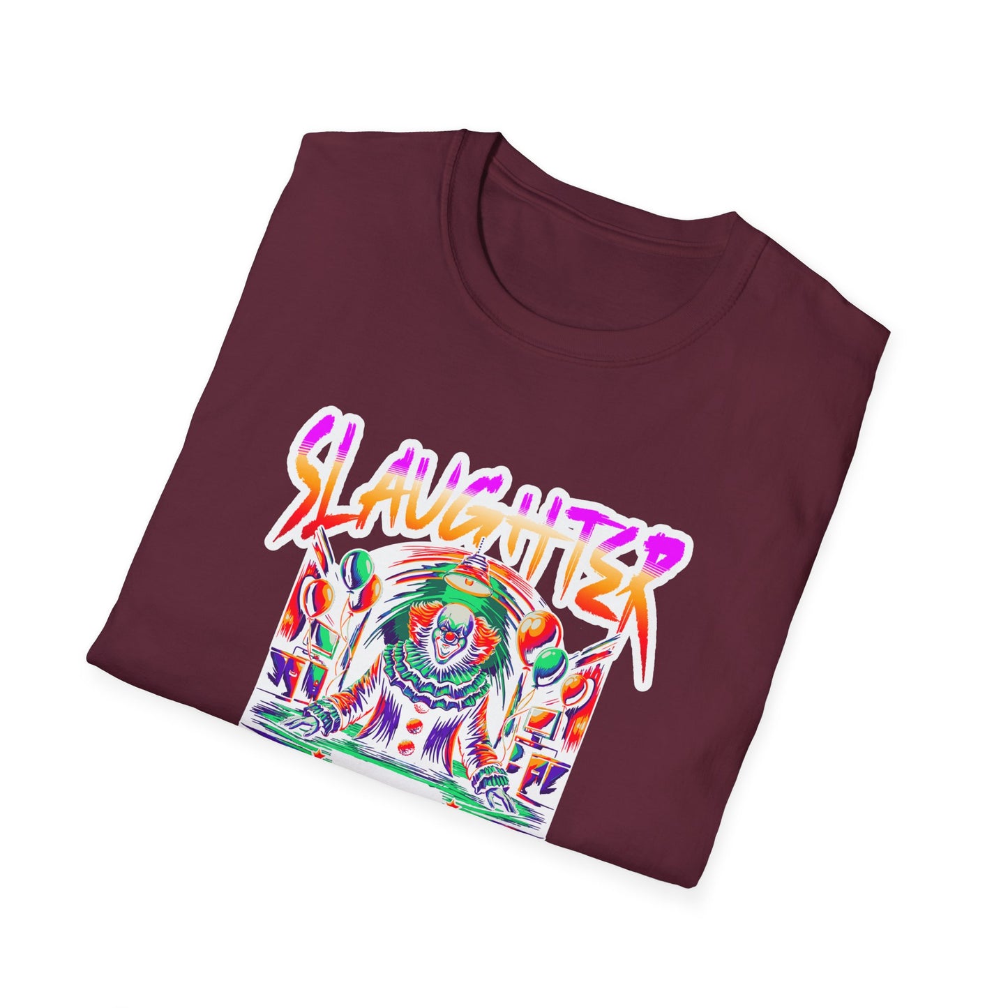 Colorful Graphic Tee - Slaughter Dreams, Unisex T-Shirt for Festivals, Edgy Summer Wear, Unique Gift, Streetwear Fashion
