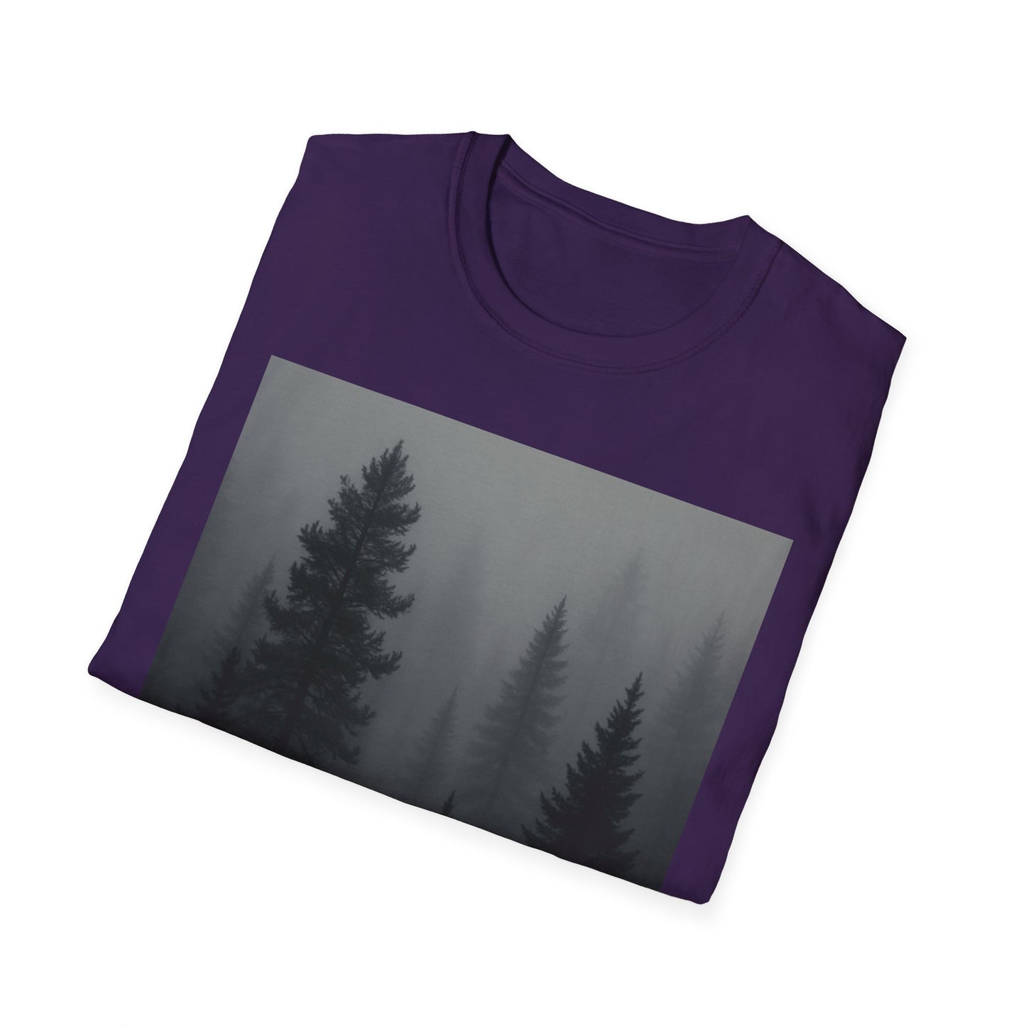 Mystical Forest T-Shirt | Unisex Softstyle Tee for Nature Lovers, Outdoor Adventures, Casual Wear, Gifts for Him & Her