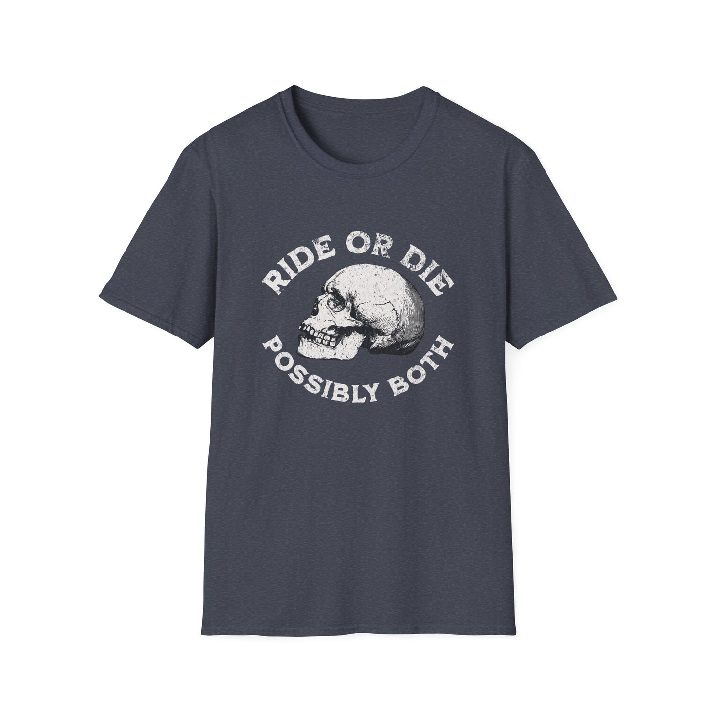 Ride or Die Skull T-Shirt, Unisex Graphic Tee, Edgy Streetwear, Alternative Fashion, Perfect for Bikers & Music Lovers